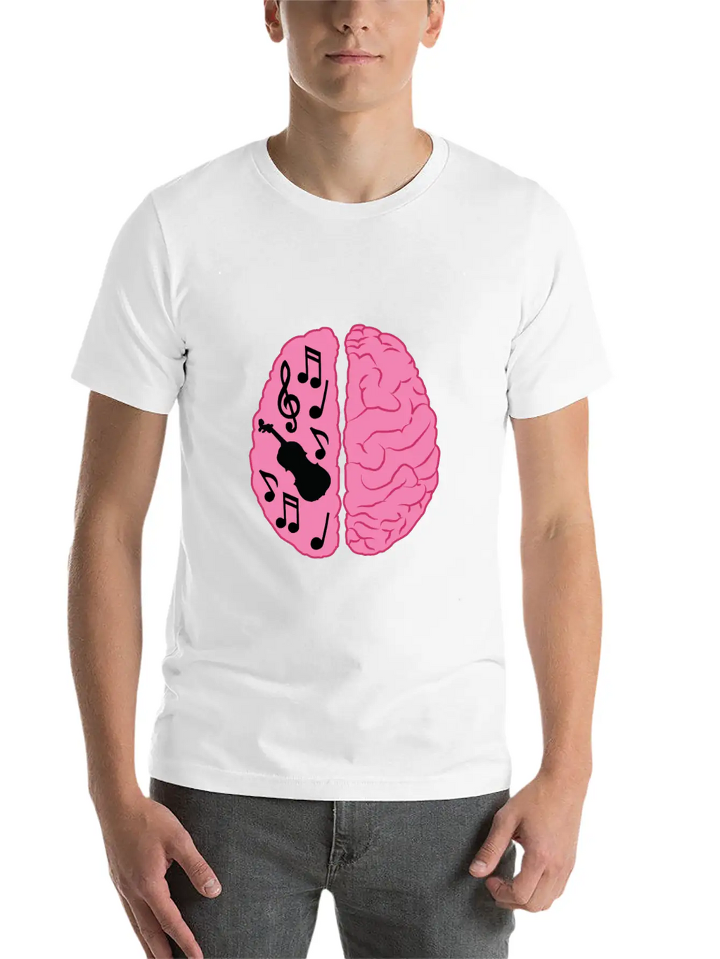 Musician Brain Unisex Casual T-Shirt – Clean Design For Daily Comfort
