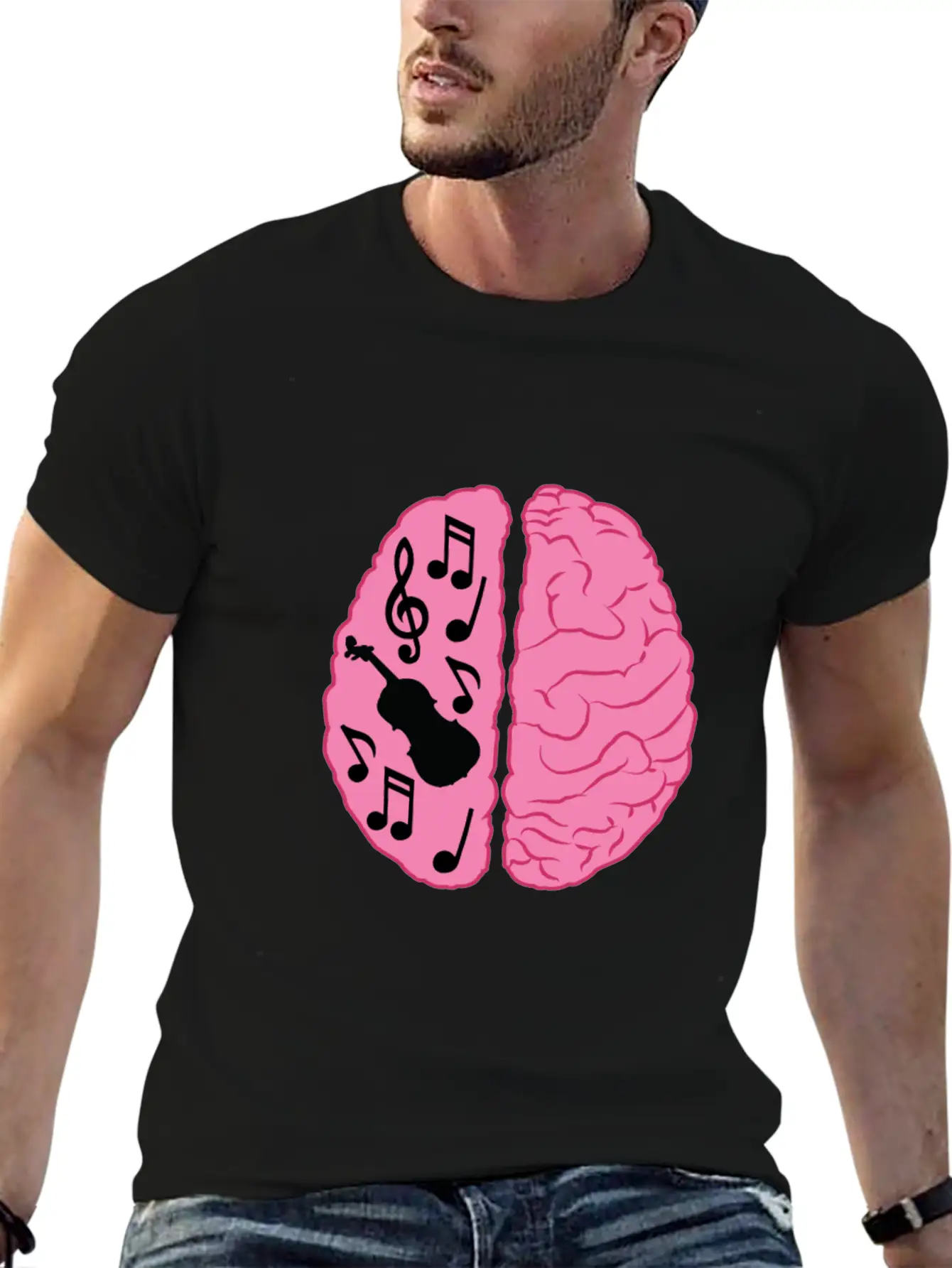 Musician Brain Unisex Casual T-Shirt – Clean Design For Daily Comfort