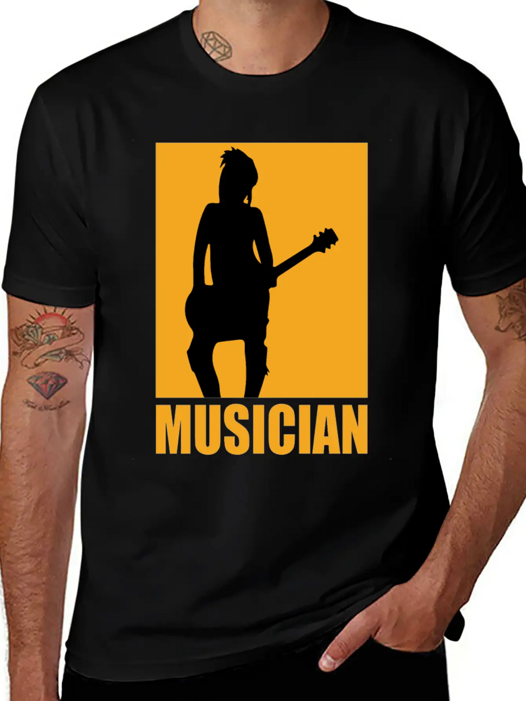 Musician Design Unisex Casual T-Shirt – Clean Design For Daily Comfort