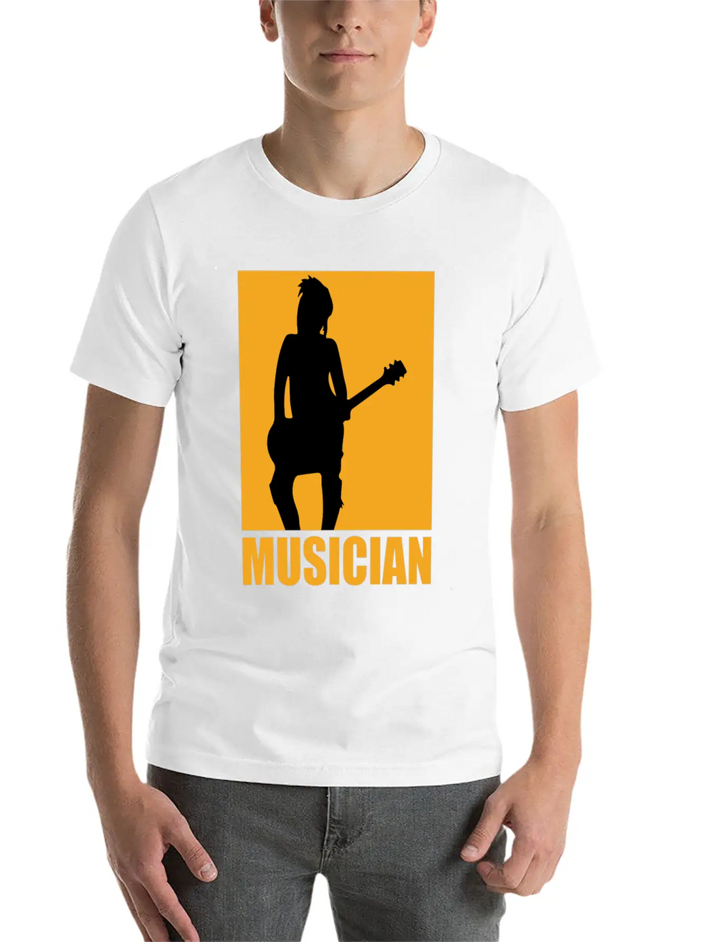 Musician Design Unisex Casual T-Shirt – Clean Design For Daily Comfort