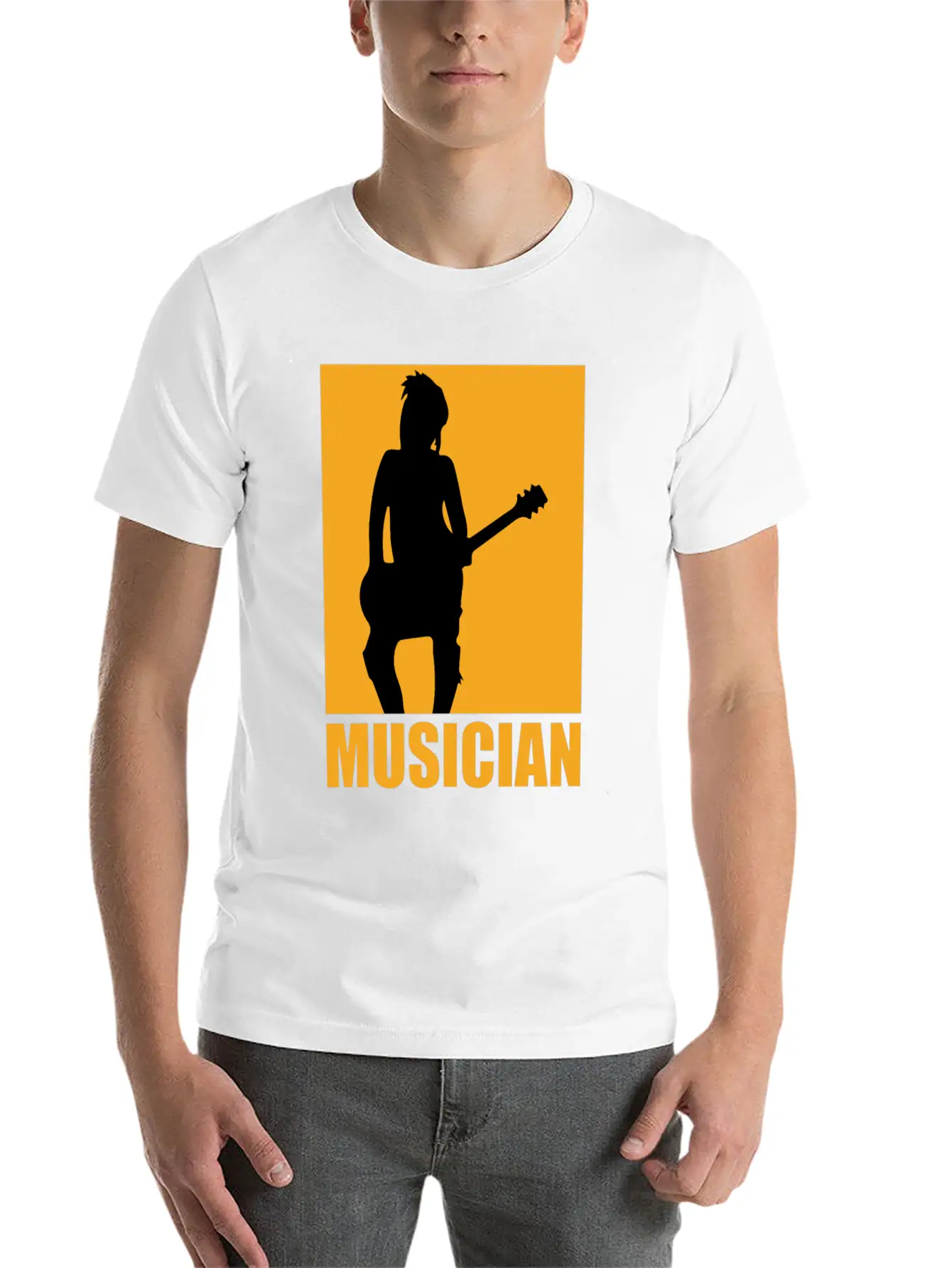 Musician Design Unisex Casual T-Shirt – Clean Design For Daily Comfort