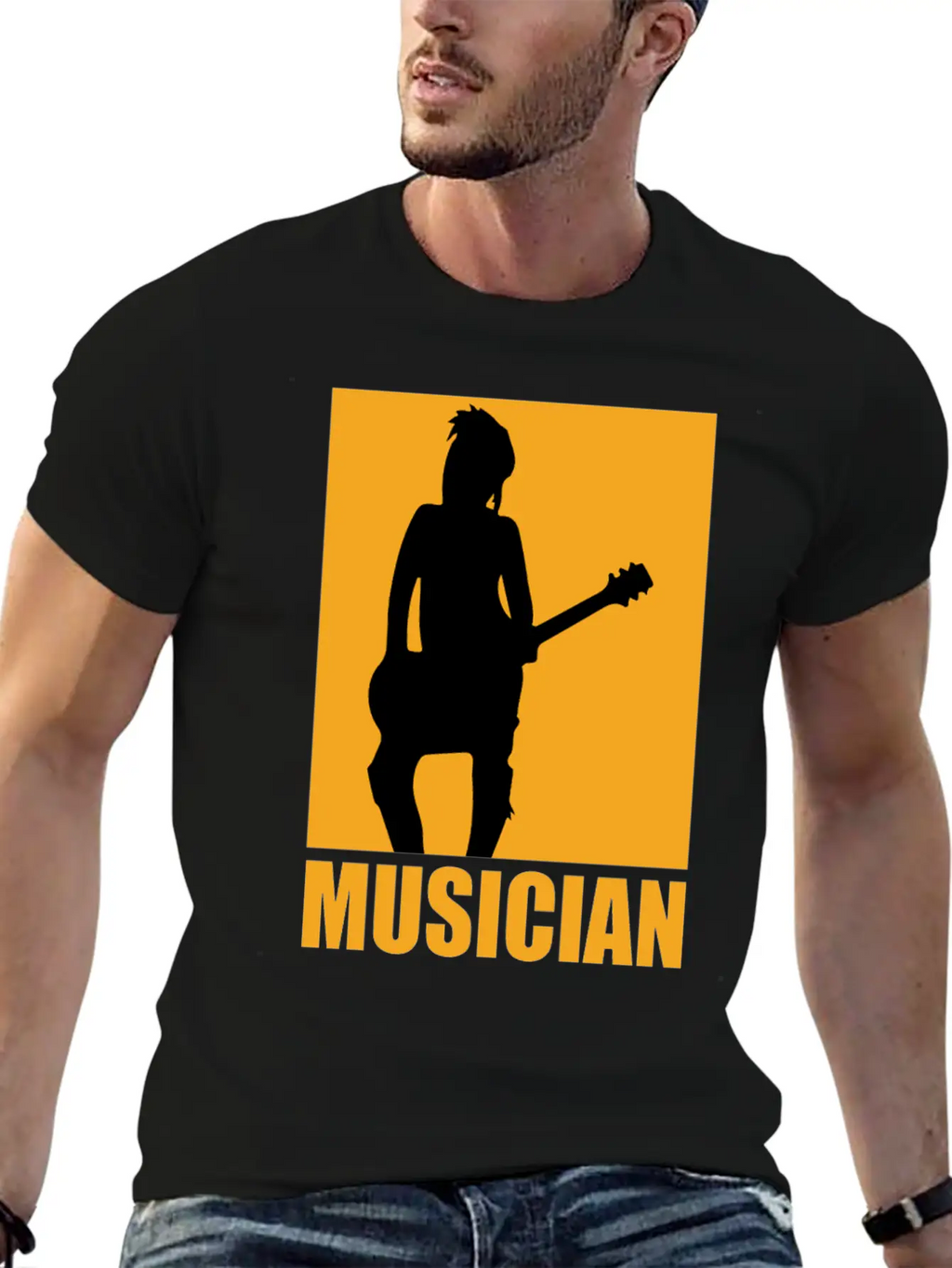 Musician Design Unisex Casual T-Shirt – Clean Design For Daily Comfort