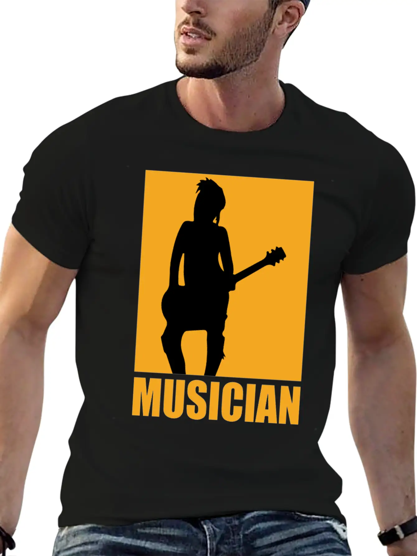 Musician Design Unisex Casual T-Shirt – Clean Design For Daily Comfort