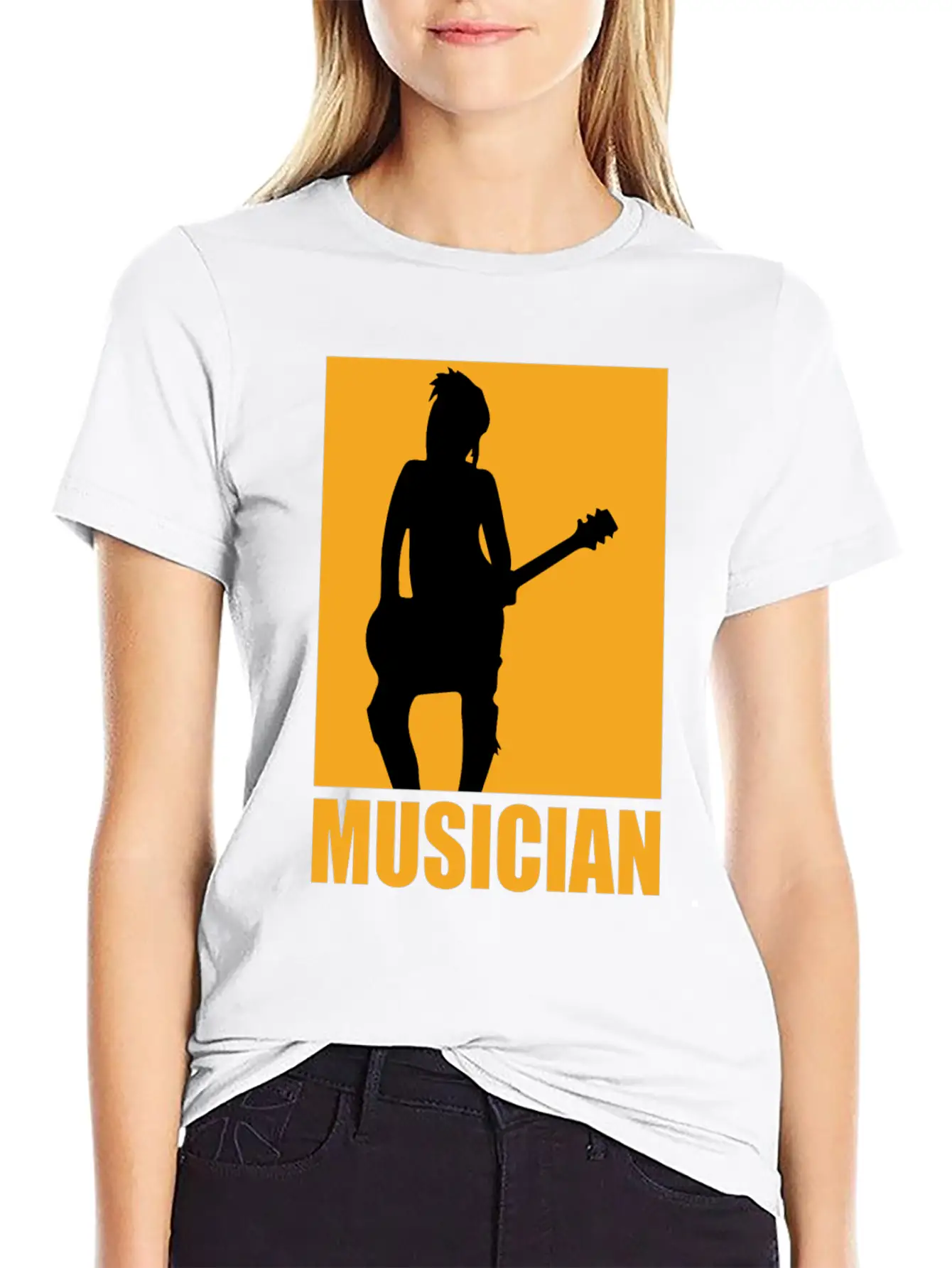 Musician Design Unisex Casual T-Shirt – Clean Design For Daily Comfort