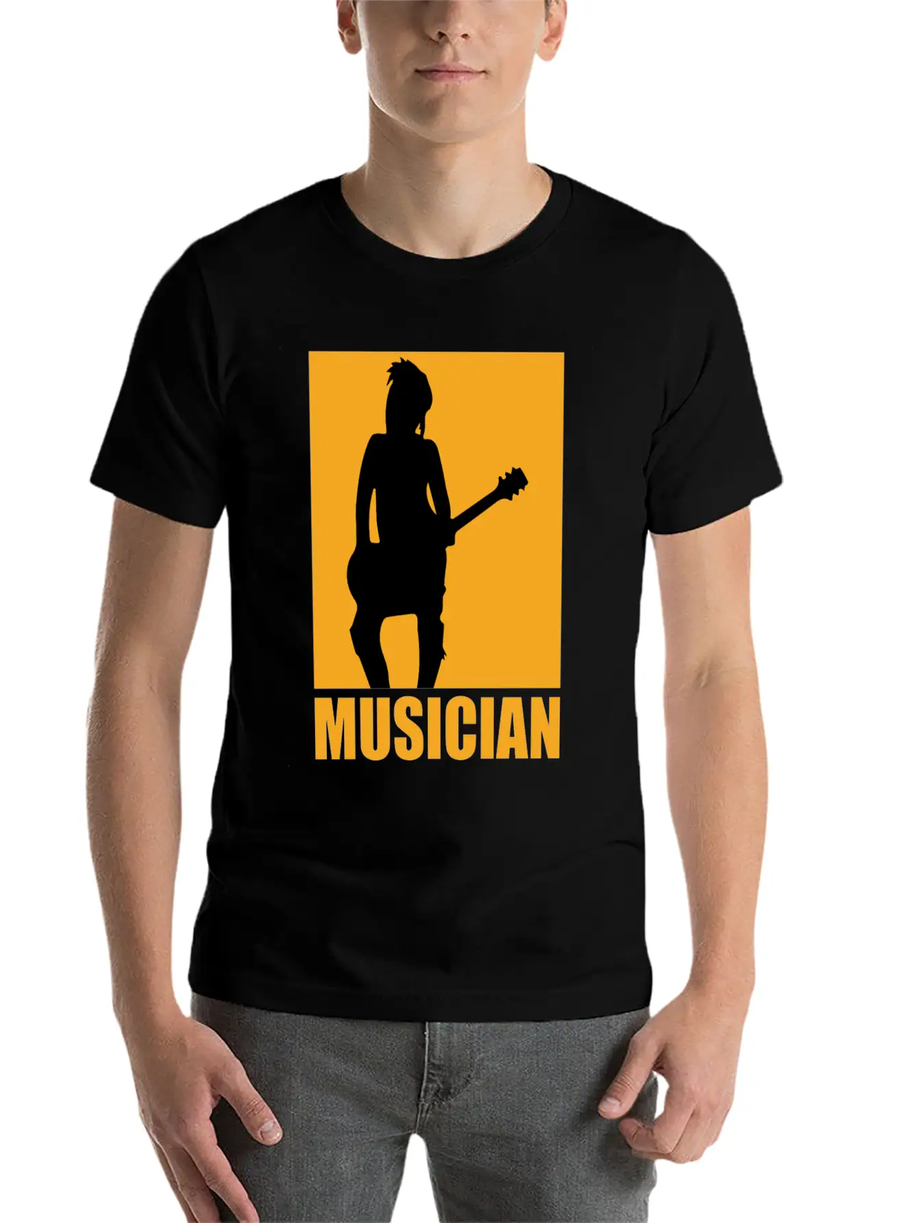 Musician Design Unisex Casual T-Shirt – Clean Design For Daily Comfort
