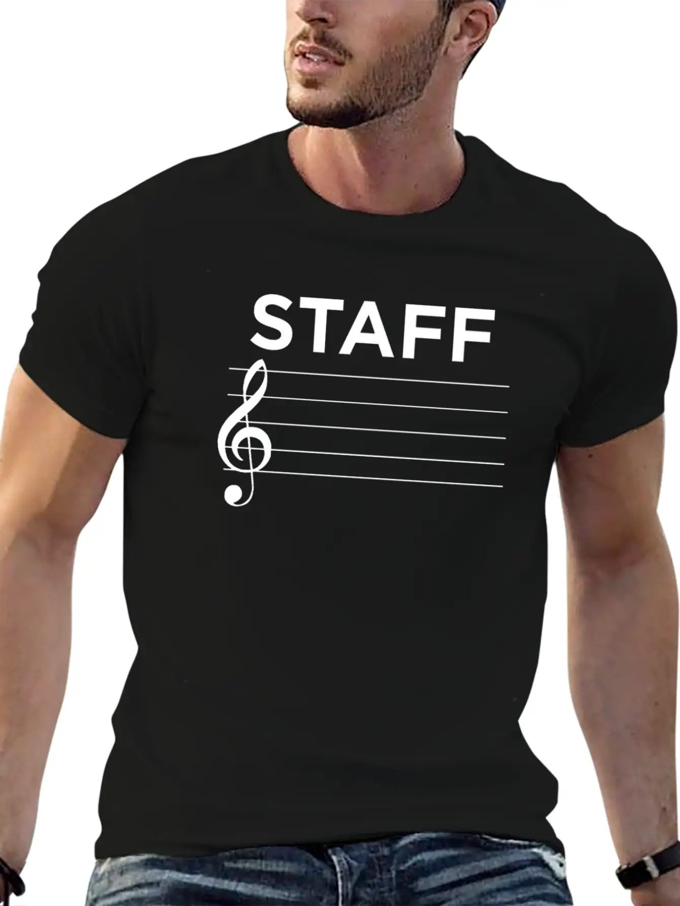 Musician Music Staff Essential Cotton Tee For Daily Outfits – Unisex Style