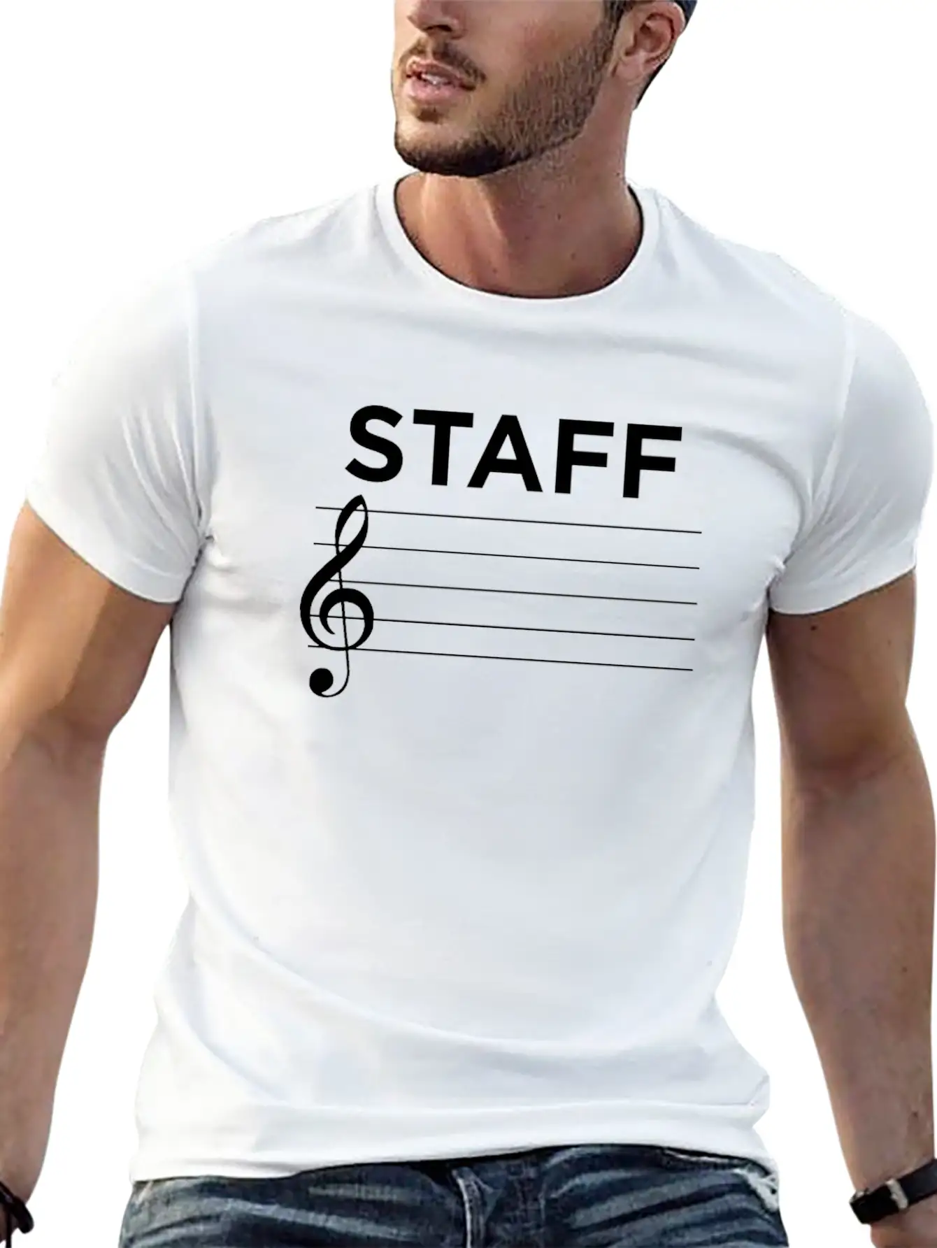 Musician Music Staff Essential Cotton Tee For Daily Outfits – Unisex Style