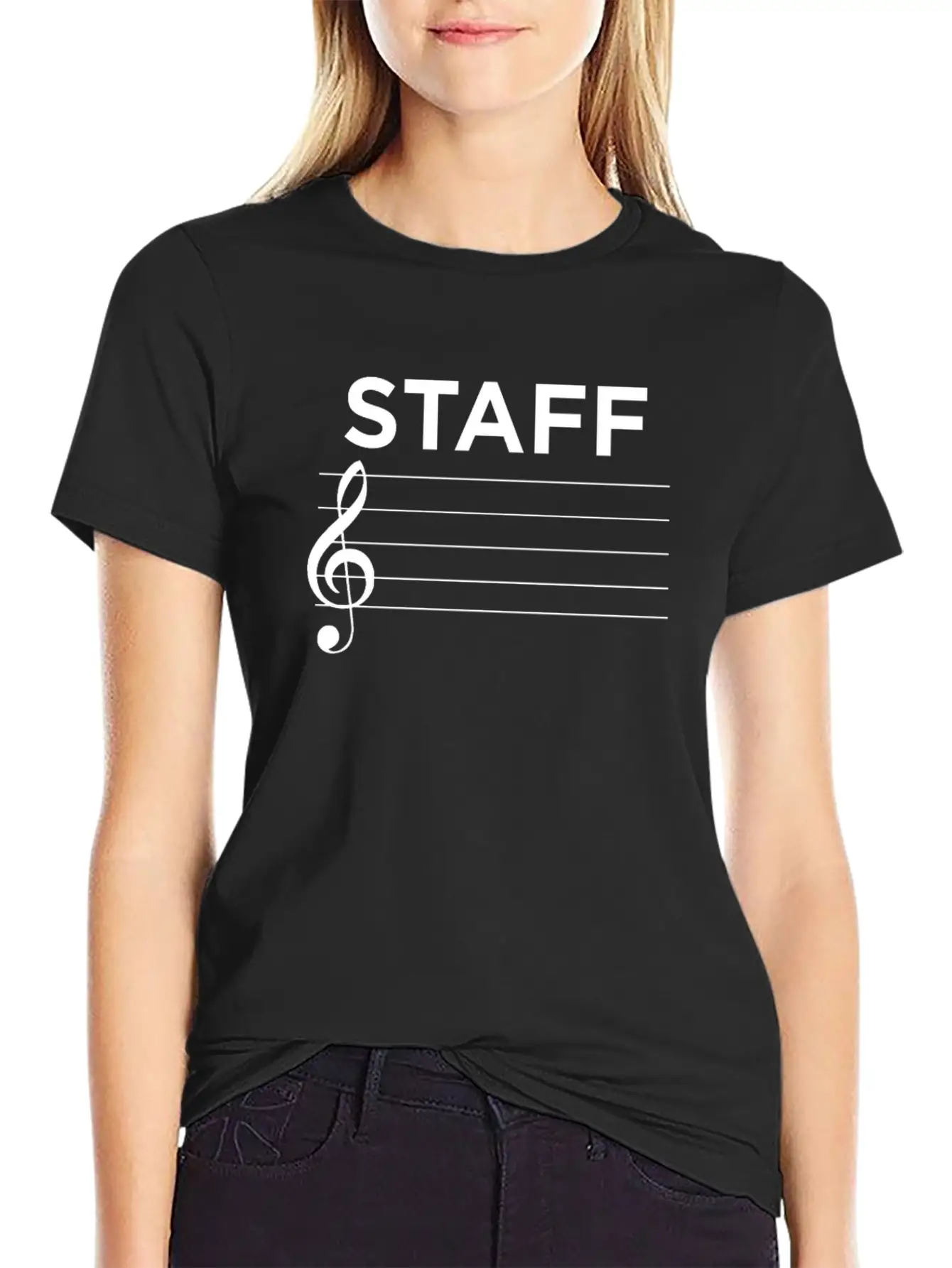 Musician Music Staff Essential Cotton Tee For Daily Outfits – Unisex Style