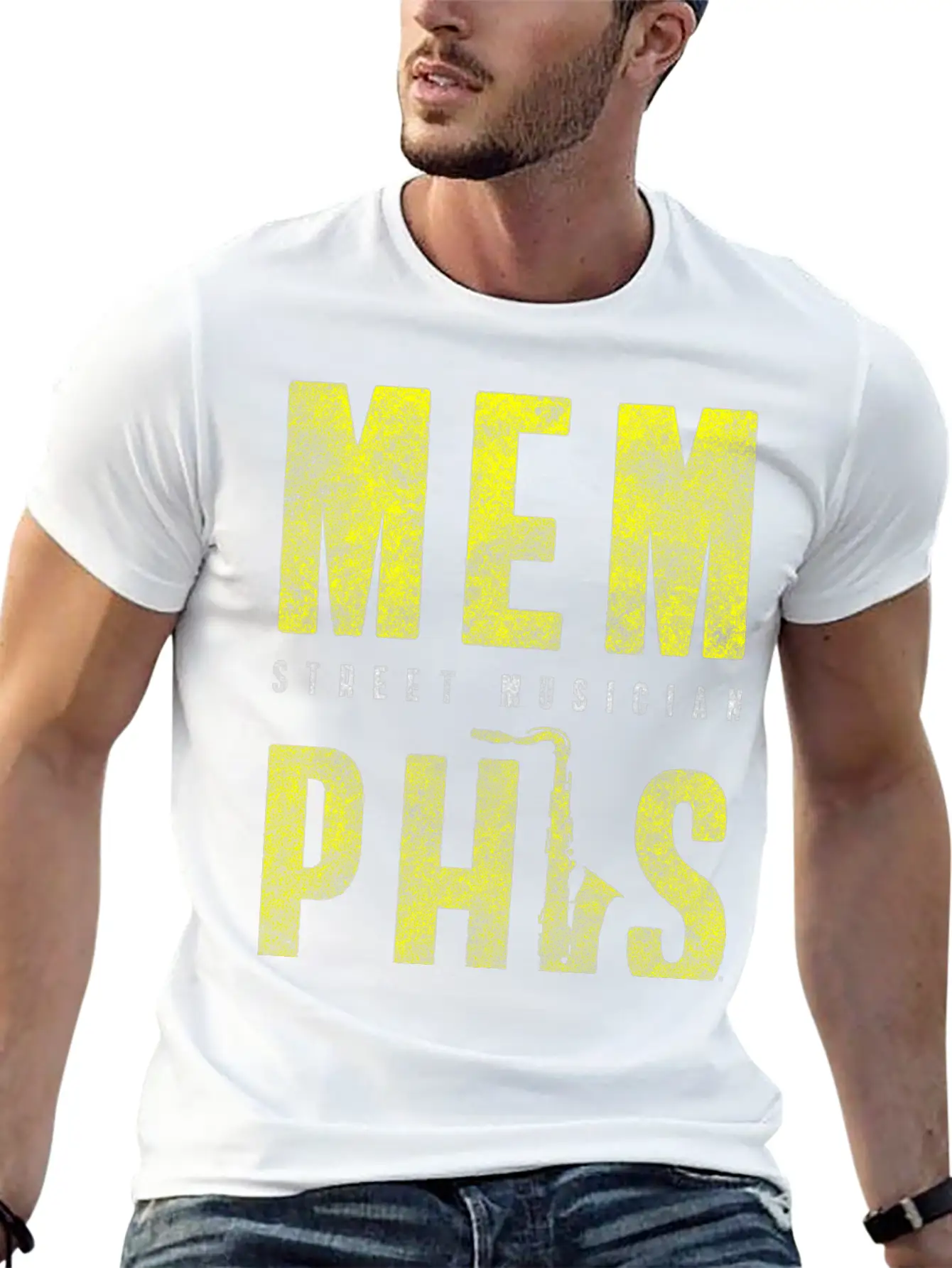 Musician Street Solo Entertainer Stage Breathable Soft Cotton T-Shirt – Timeless Casual Look