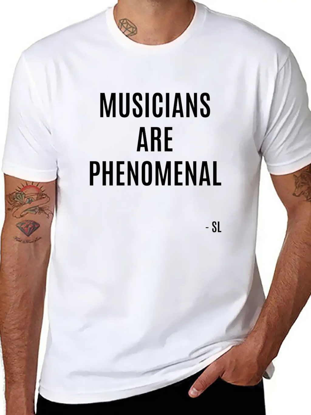 Musicians Are PHENOMENAL Unisex Casual T-Shirt – Clean Design For Daily Comfort