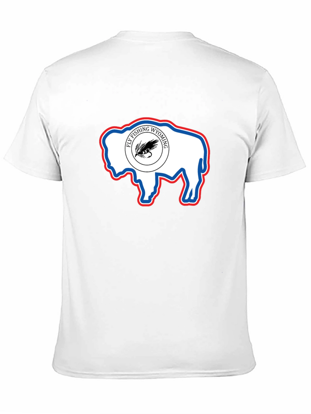 Wyoming Fly Fishing Buffalo T-Shirt