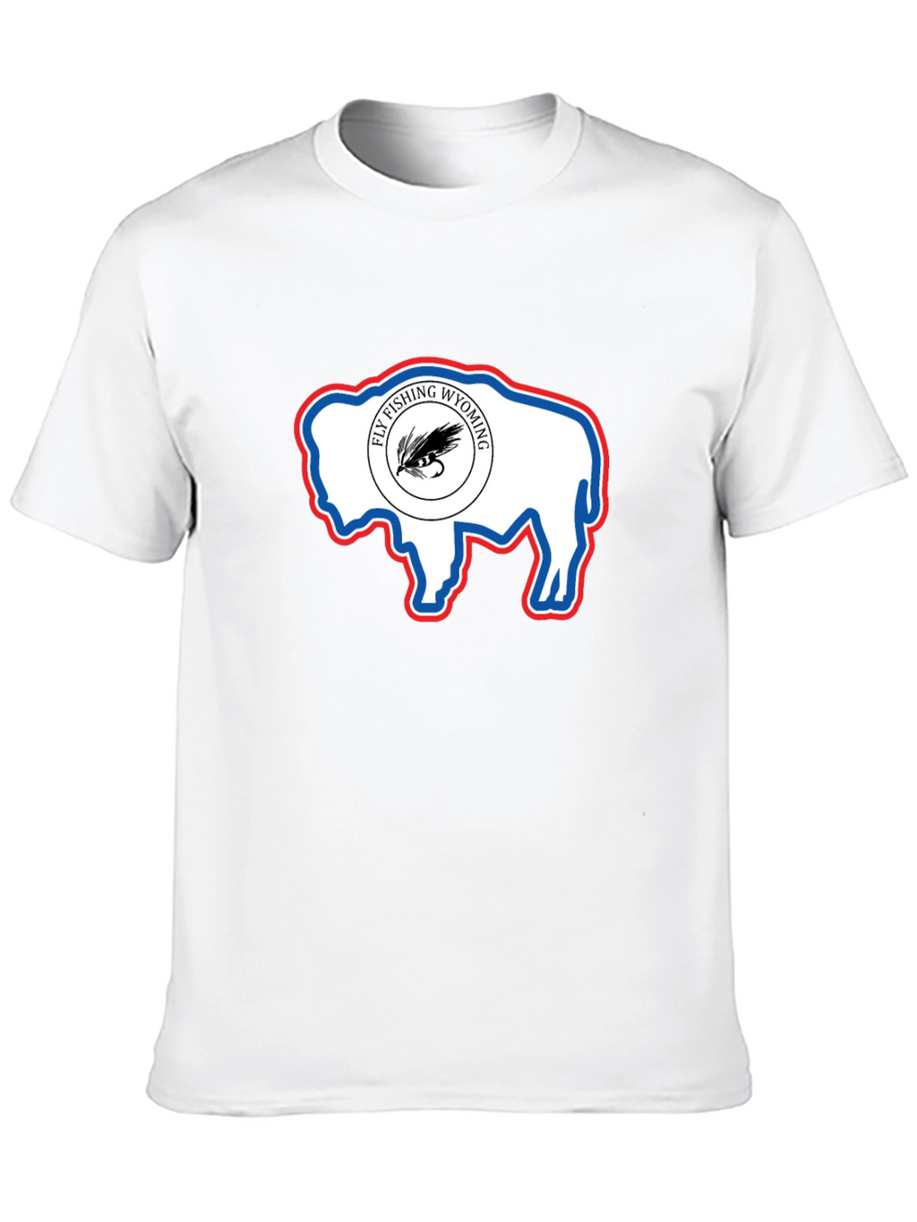 Wyoming Fly Fishing Buffalo T-Shirt