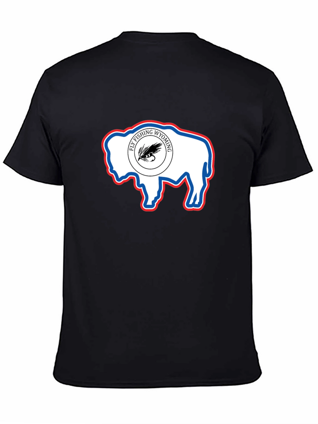 Wyoming Fly Fishing Buffalo T-Shirt