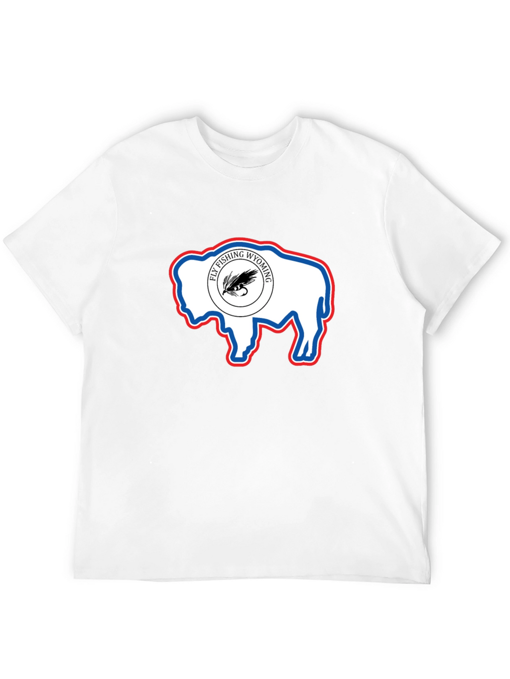 Wyoming Fly Fishing Buffalo T-Shirt