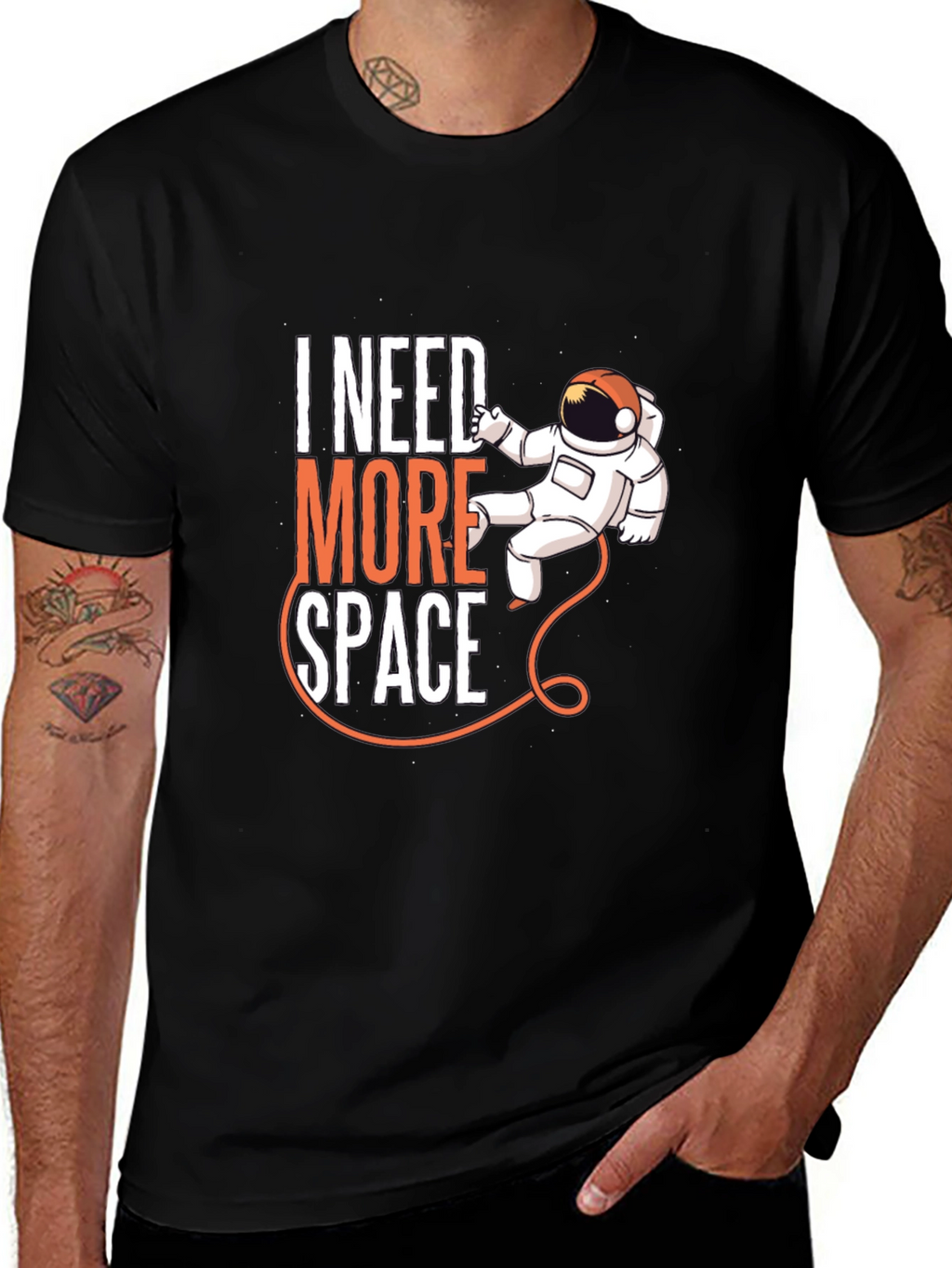 I Need More Space Astronaut Graphic Tee