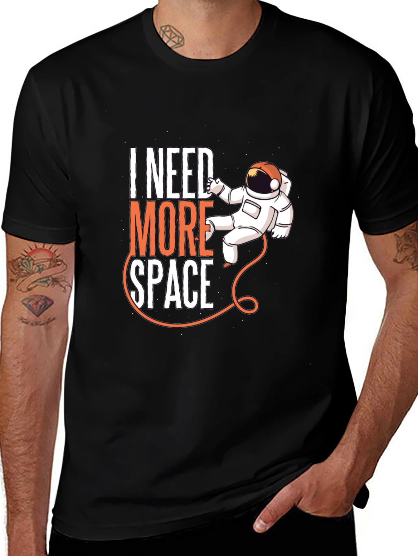 I Need More Space Astronaut Graphic Tee