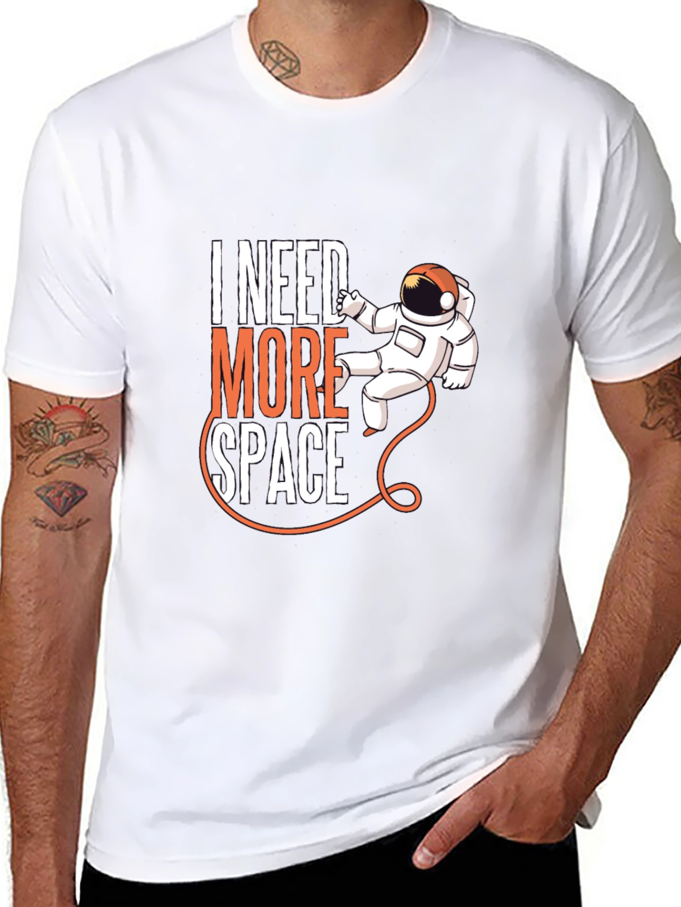I Need More Space Astronaut Graphic Tee