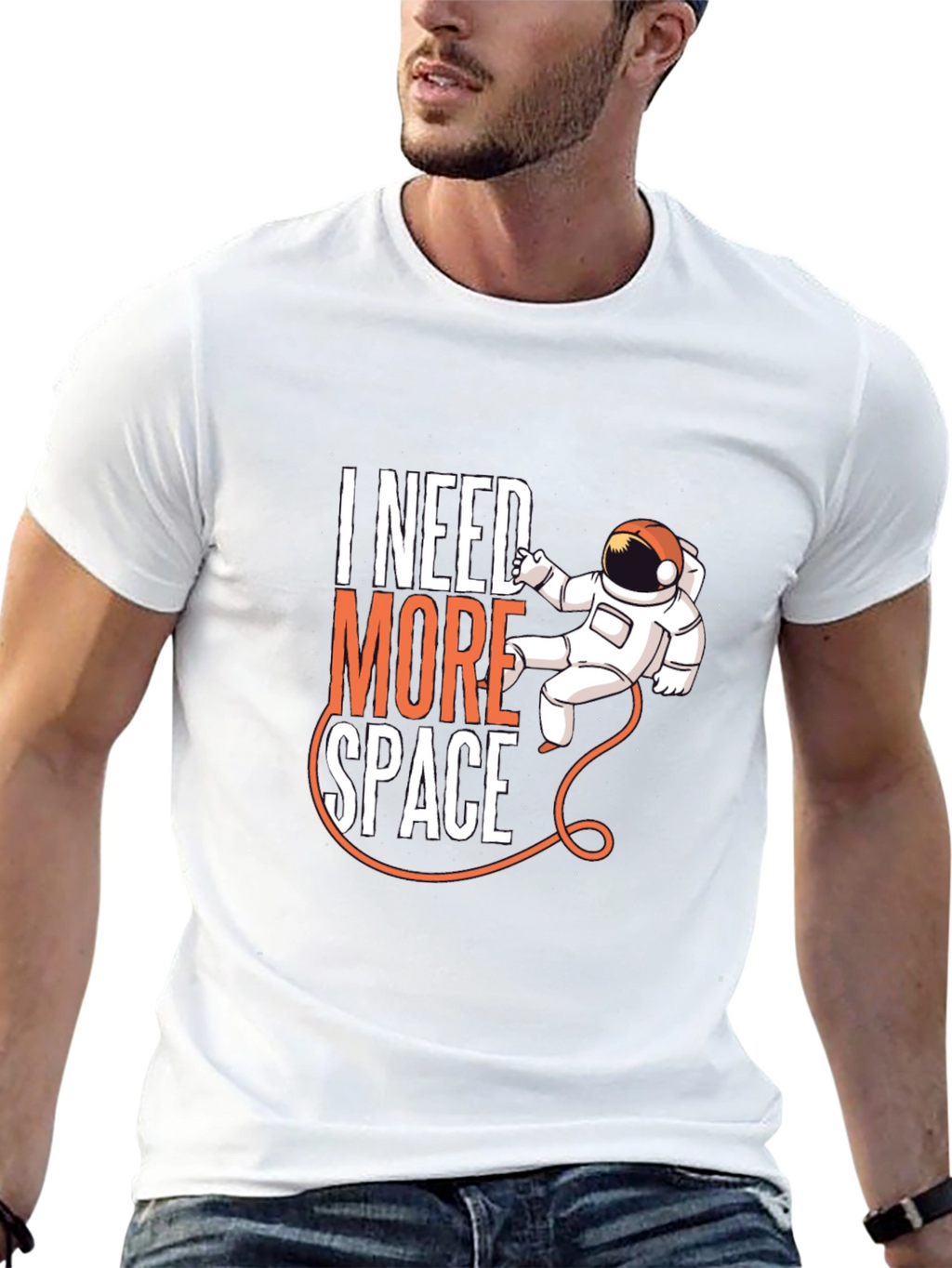 I Need More Space Astronaut Graphic Tee