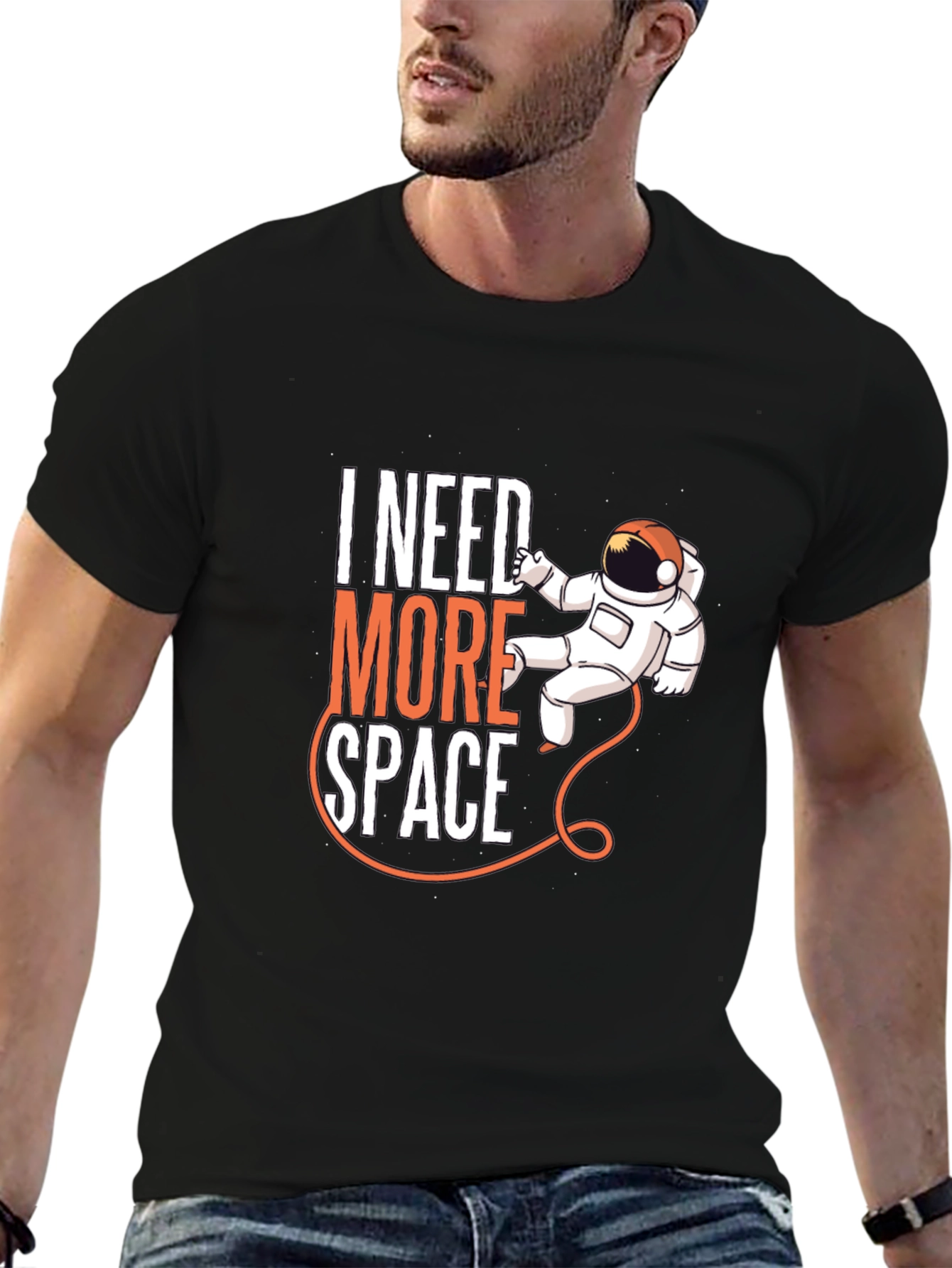 I Need More Space Astronaut Graphic Tee