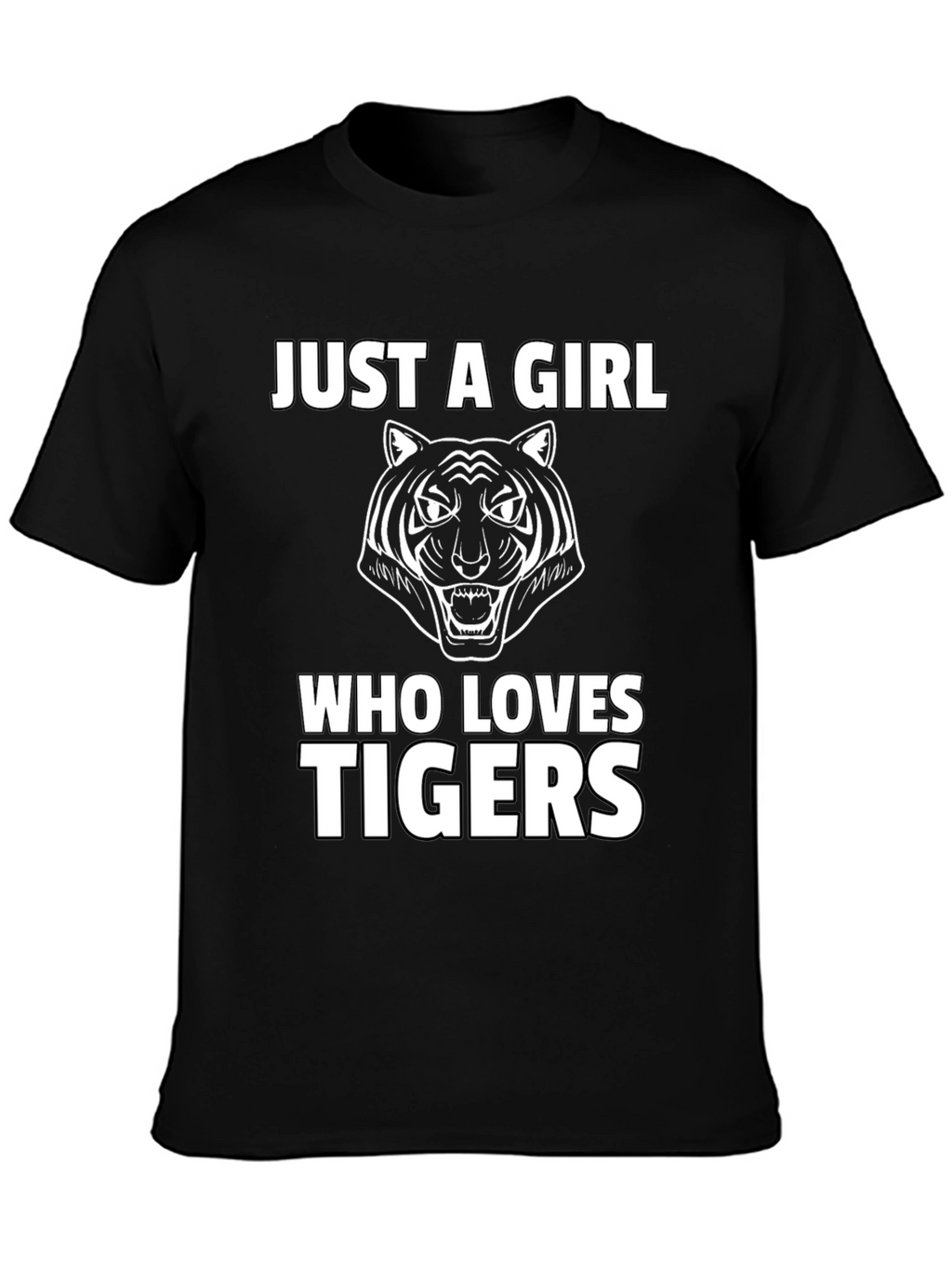 Just A Girl Who Loves Tigers Graphic Tee