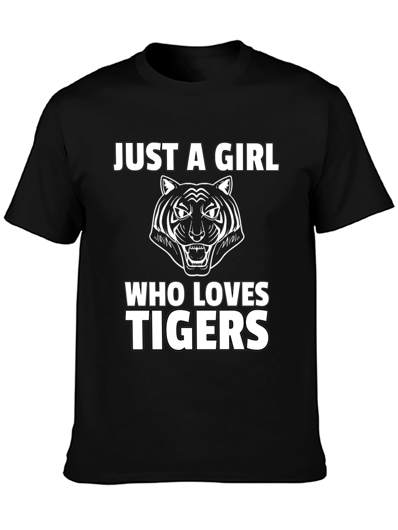 Just A Girl Who Loves Tigers Graphic Tee