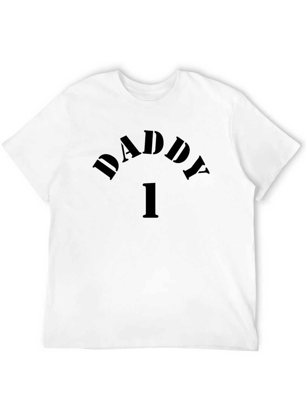 Daddy Number One Black Graphic Tee
