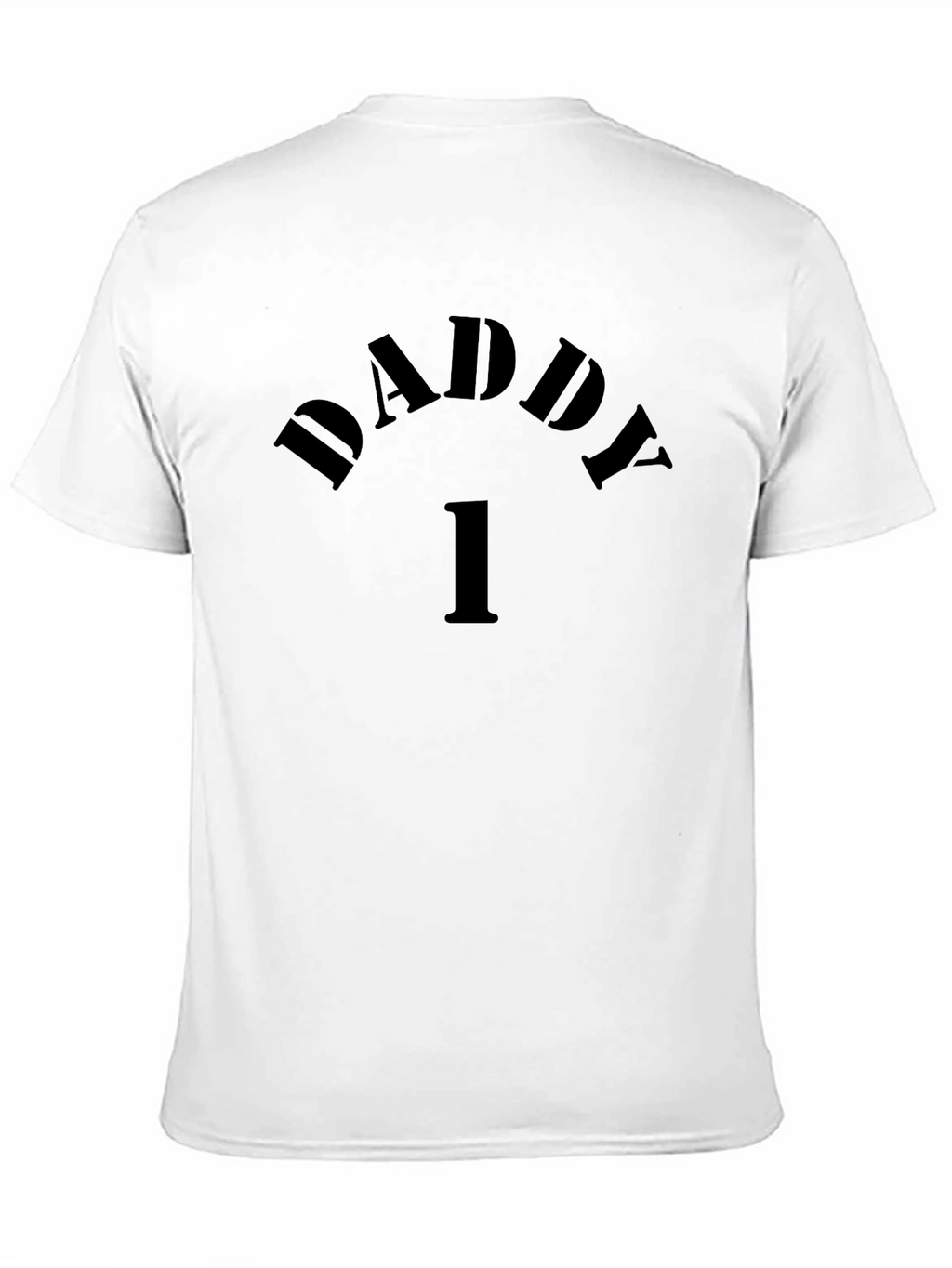 Daddy Number One Black Graphic Tee