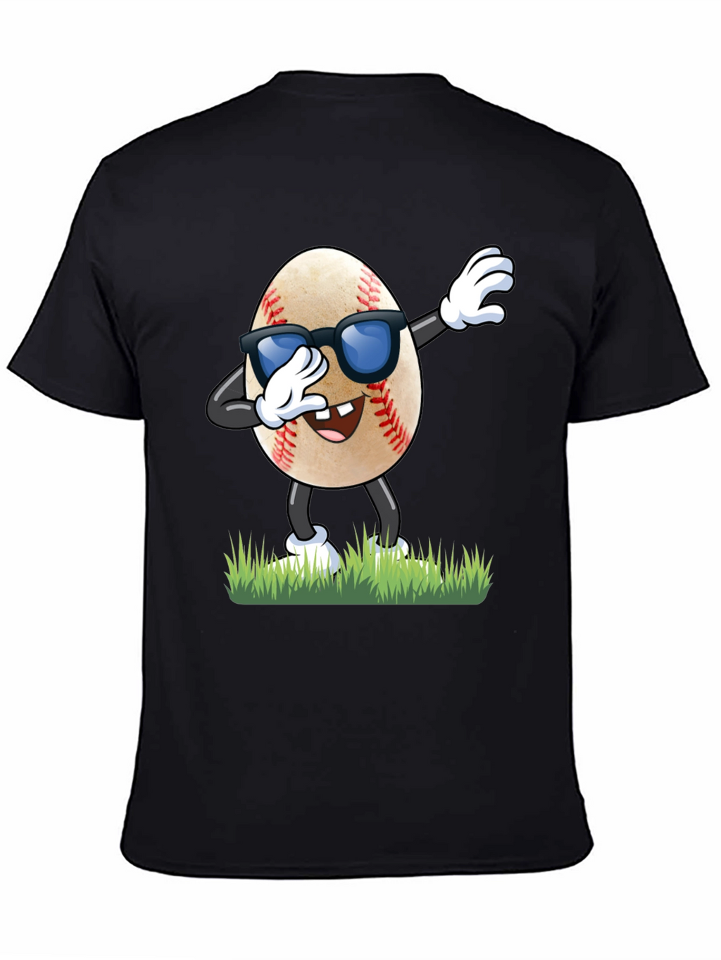 Funny Baseball Egg Dabbing Graphic T-Shirt