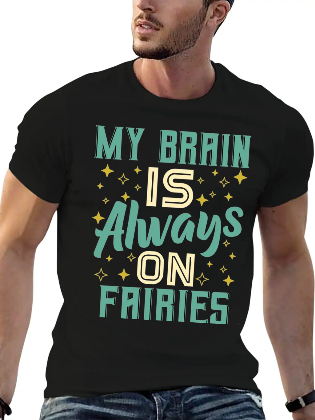My Brain Is Always On Fairies Fantasy Magic Essential Cotton Tee For Daily Outfits – Unisex Style