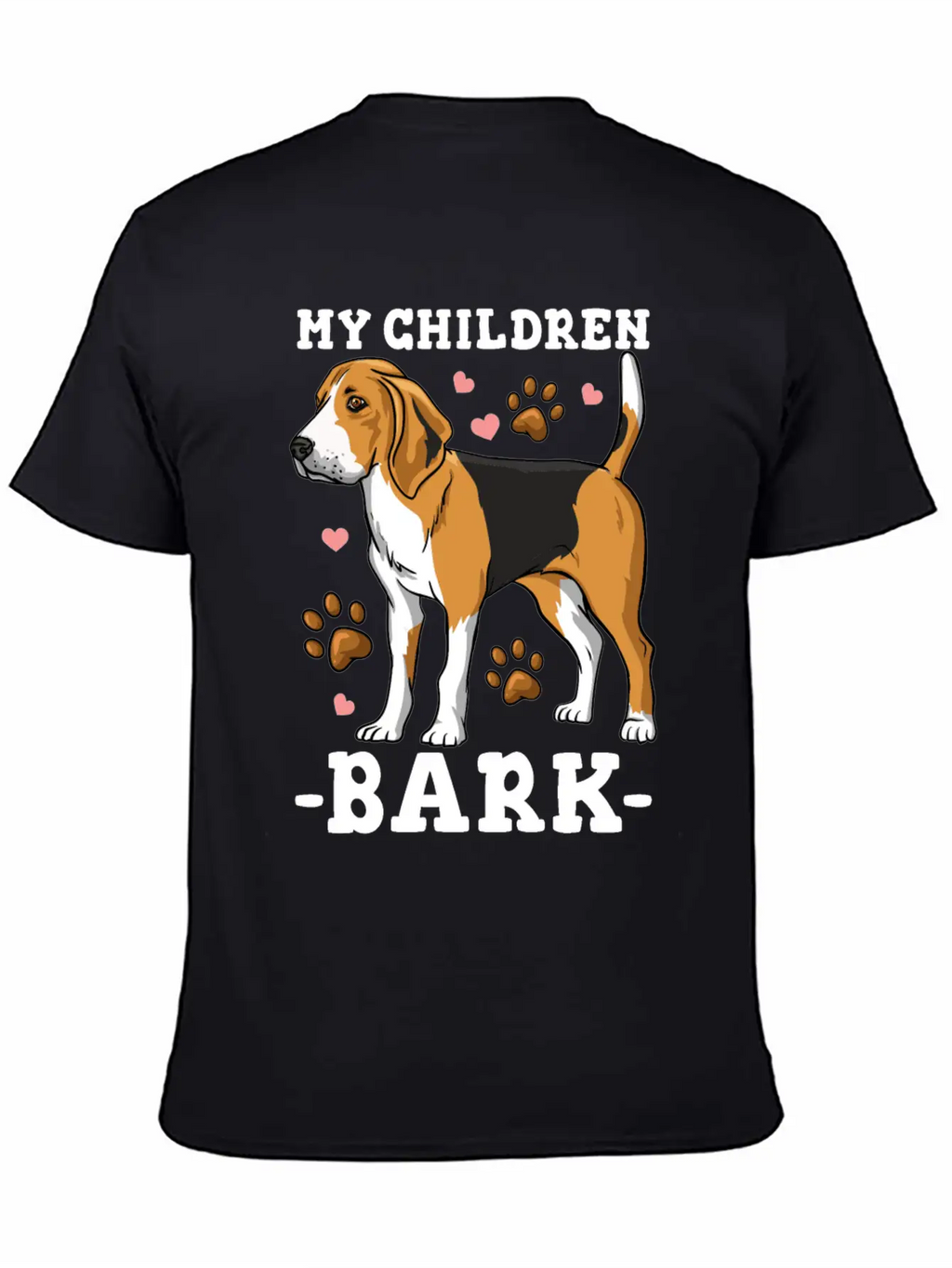 My Children Bark Funny Beagle Dog Owner Casual Graphic T-Shirt – Simple And Comfortable Daily Wear