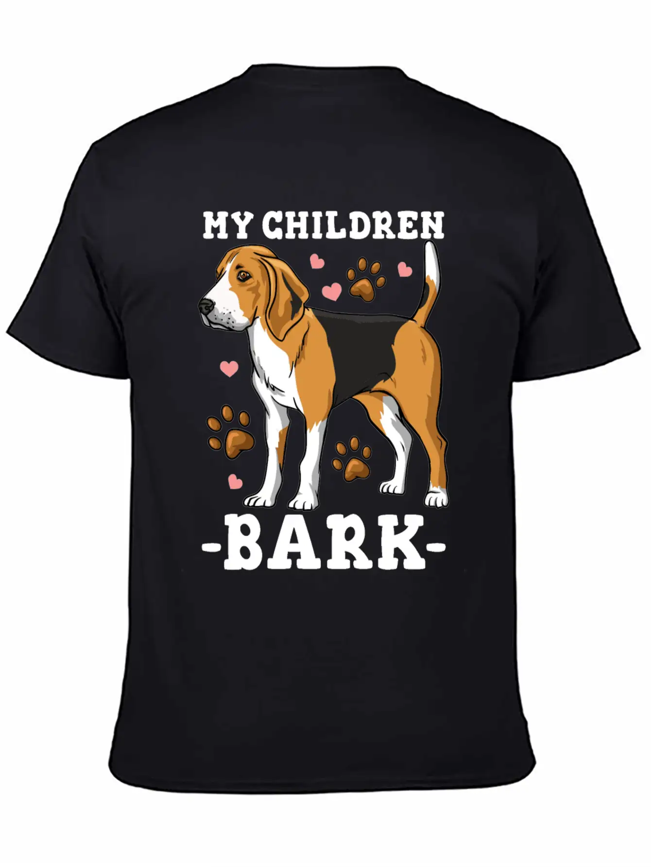 My Children Bark Funny Beagle Dog Owner Casual Graphic T-Shirt – Simple And Comfortable Daily Wear