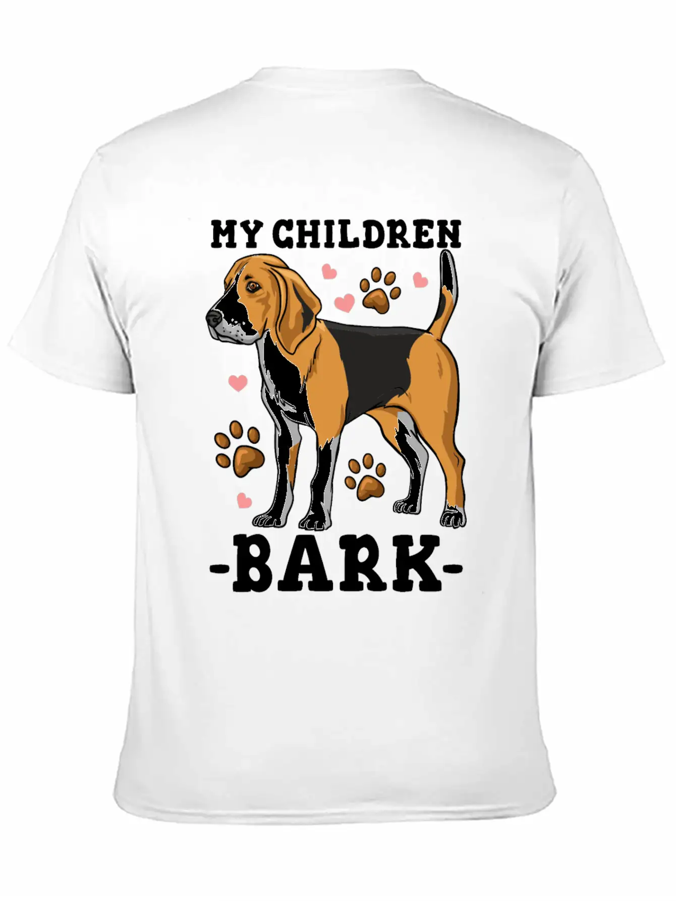 My Children Bark Funny Beagle Dog Owner Casual Graphic T-Shirt – Simple And Comfortable Daily Wear