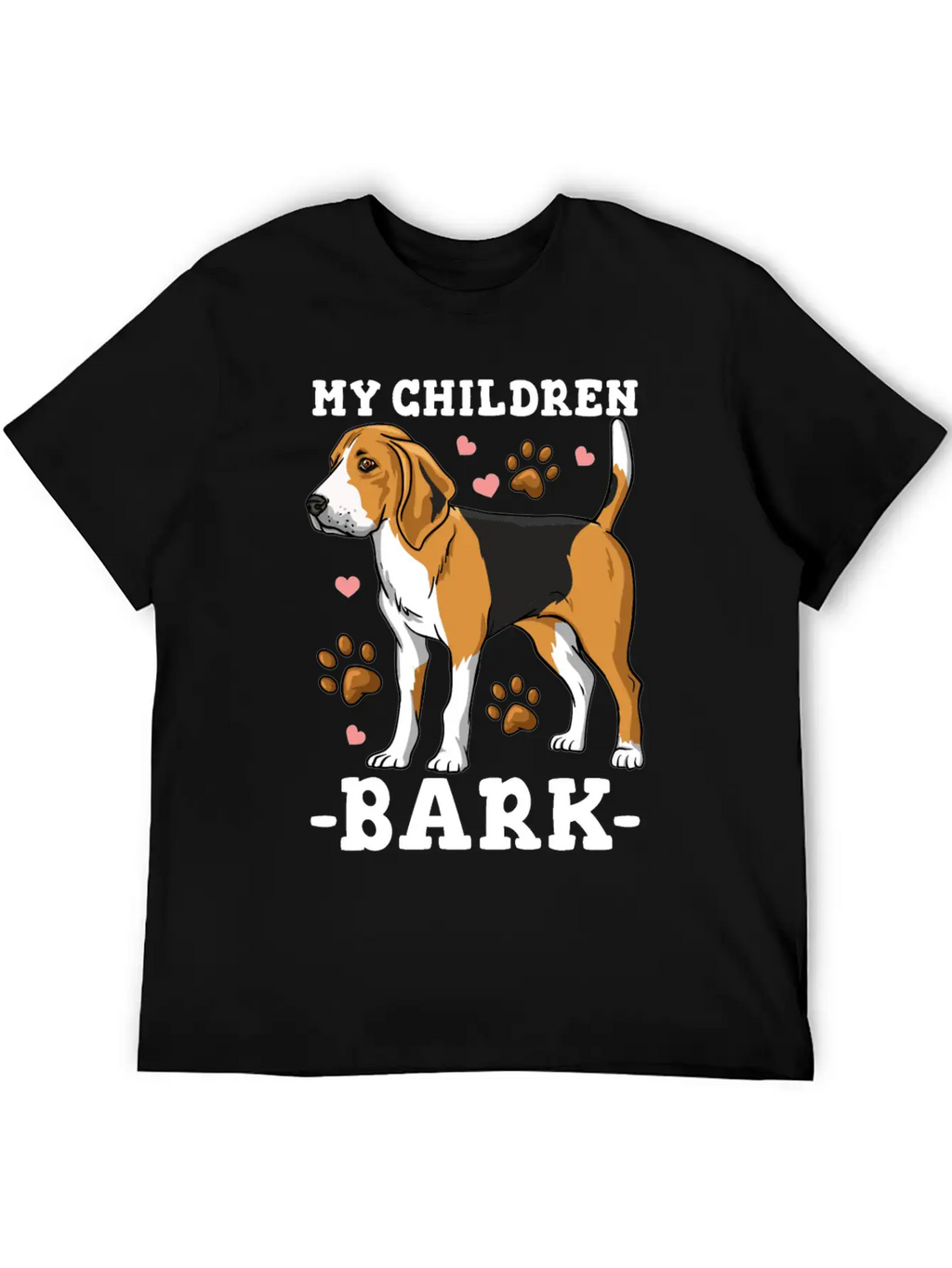 My Children Bark Funny Beagle Dog Owner Casual Graphic T-Shirt – Simple And Comfortable Daily Wear
