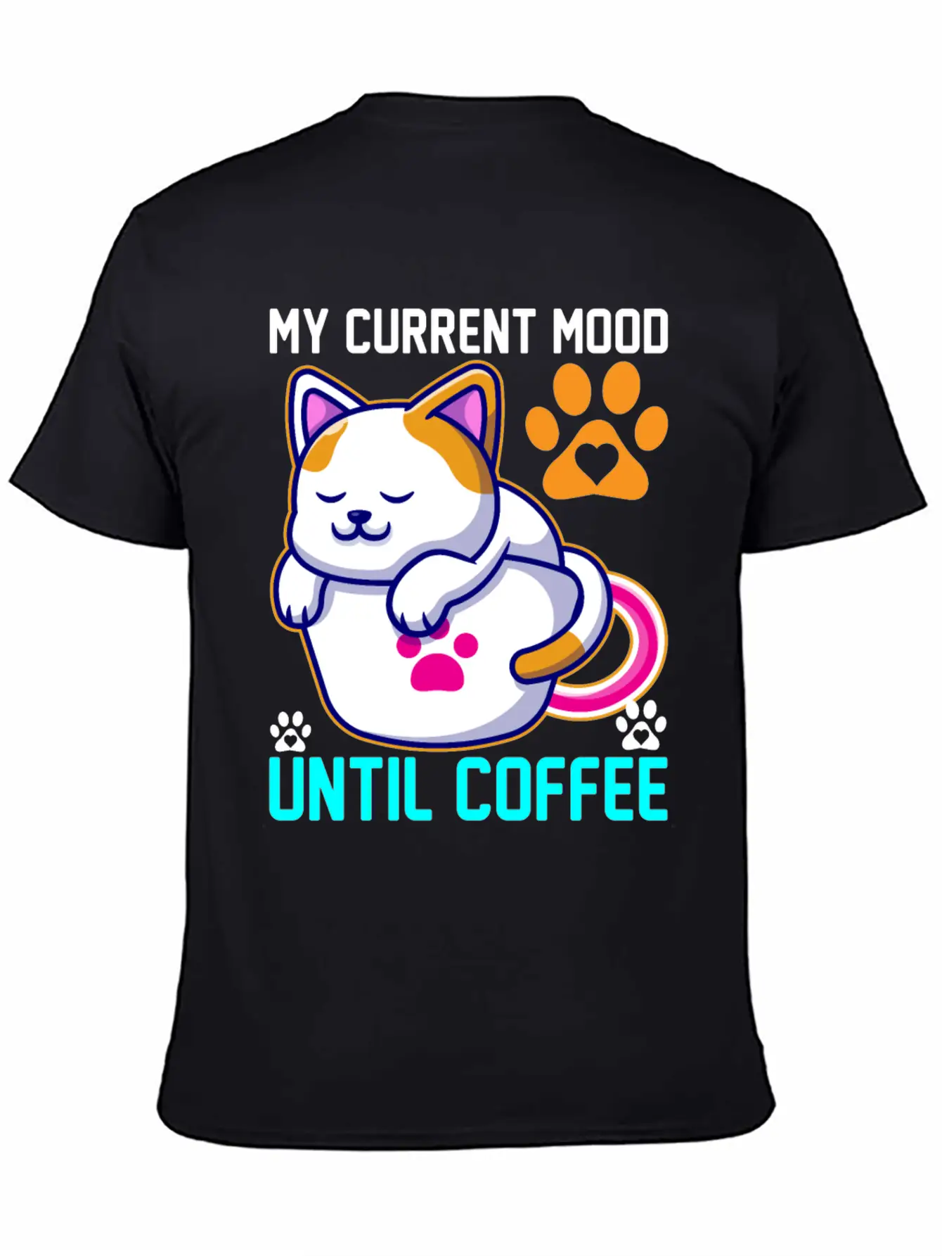 My Current Mood Until Coffee Unisex Casual T-Shirt – Clean Design For Daily Comfort