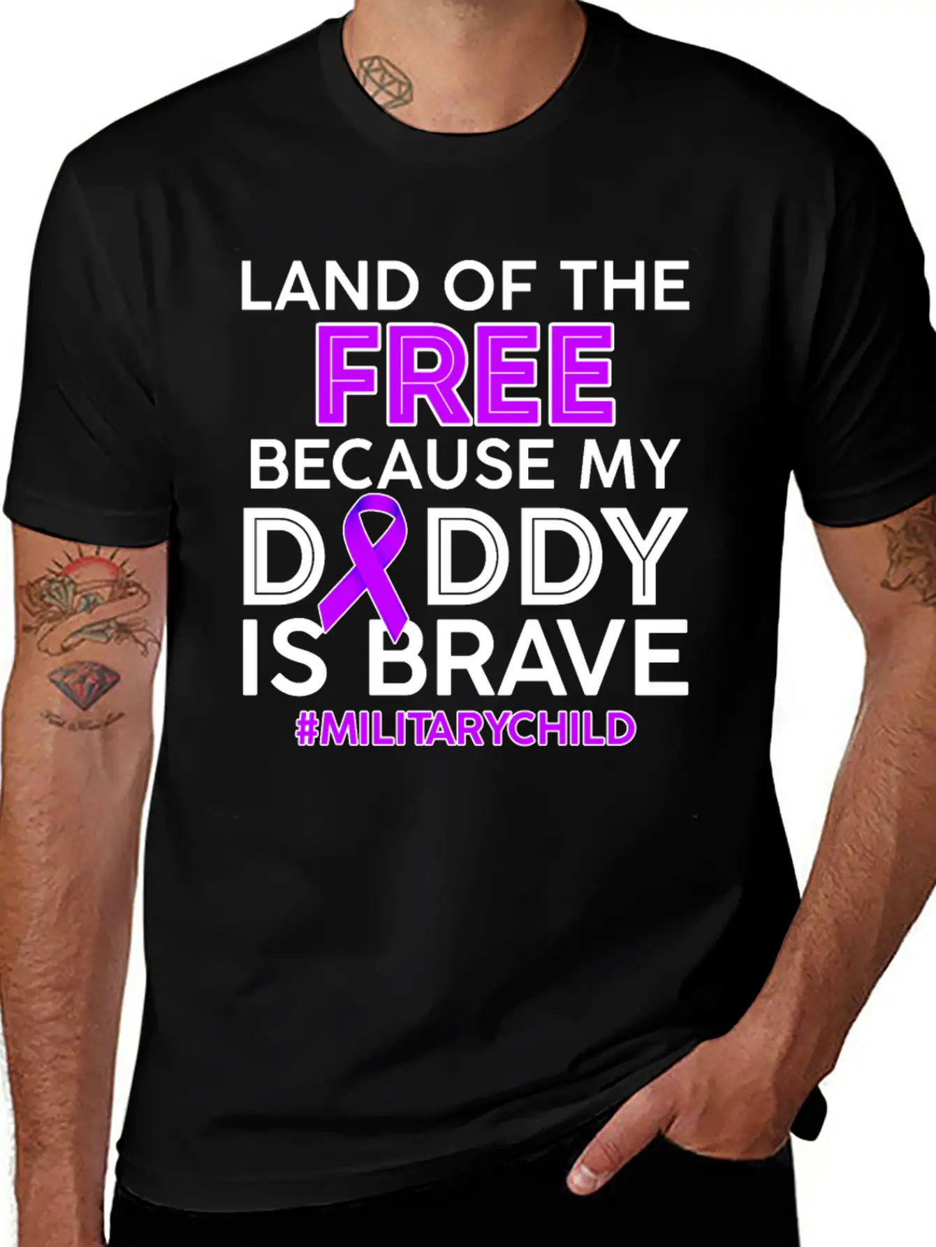 My Daddy Is Brave Military Child Tshirt Essential Cotton Tee For Daily Outfits – Unisex Style