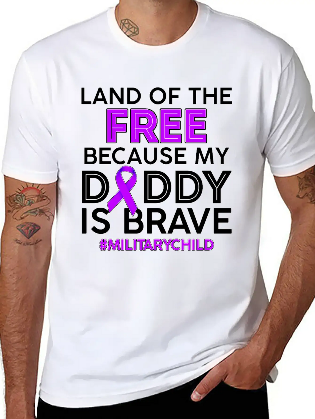 My Daddy Is Brave Military Child Tshirt Essential Cotton Tee For Daily Outfits – Unisex Style