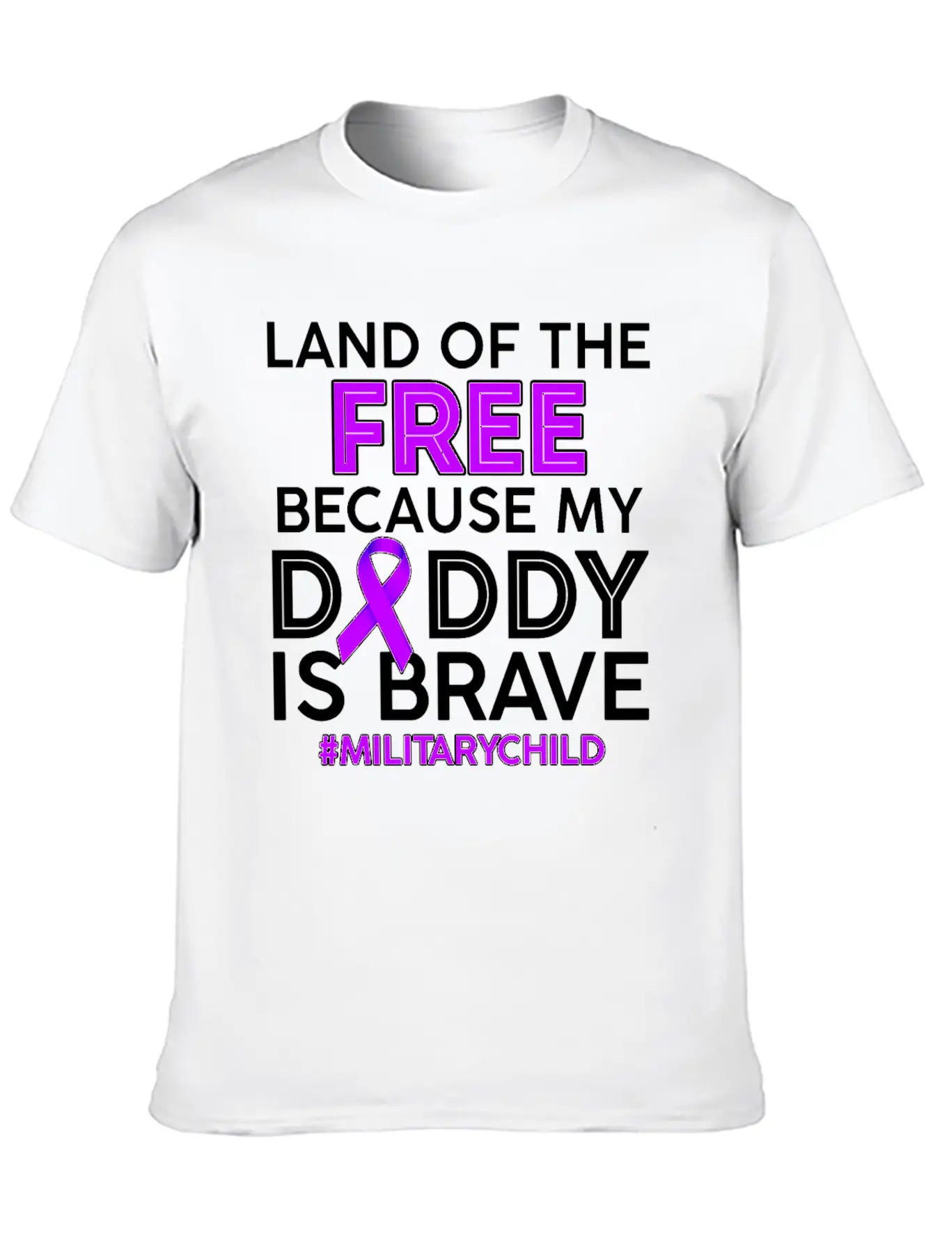 My Daddy Is Brave Military Child Tshirt Essential Cotton Tee For Daily Outfits – Unisex Style