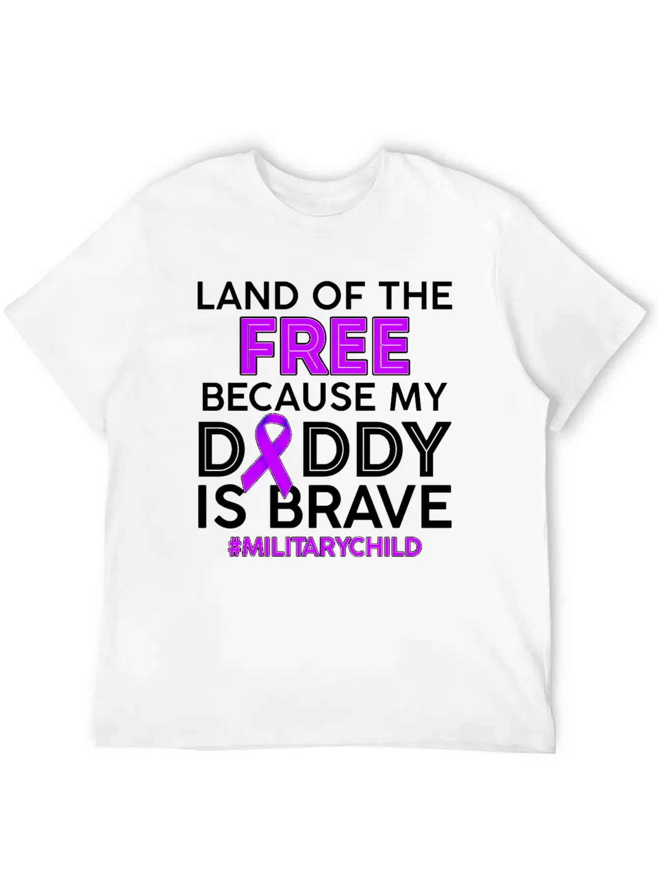 My Daddy Is Brave Military Child Tshirt Essential Cotton Tee For Daily Outfits – Unisex Style