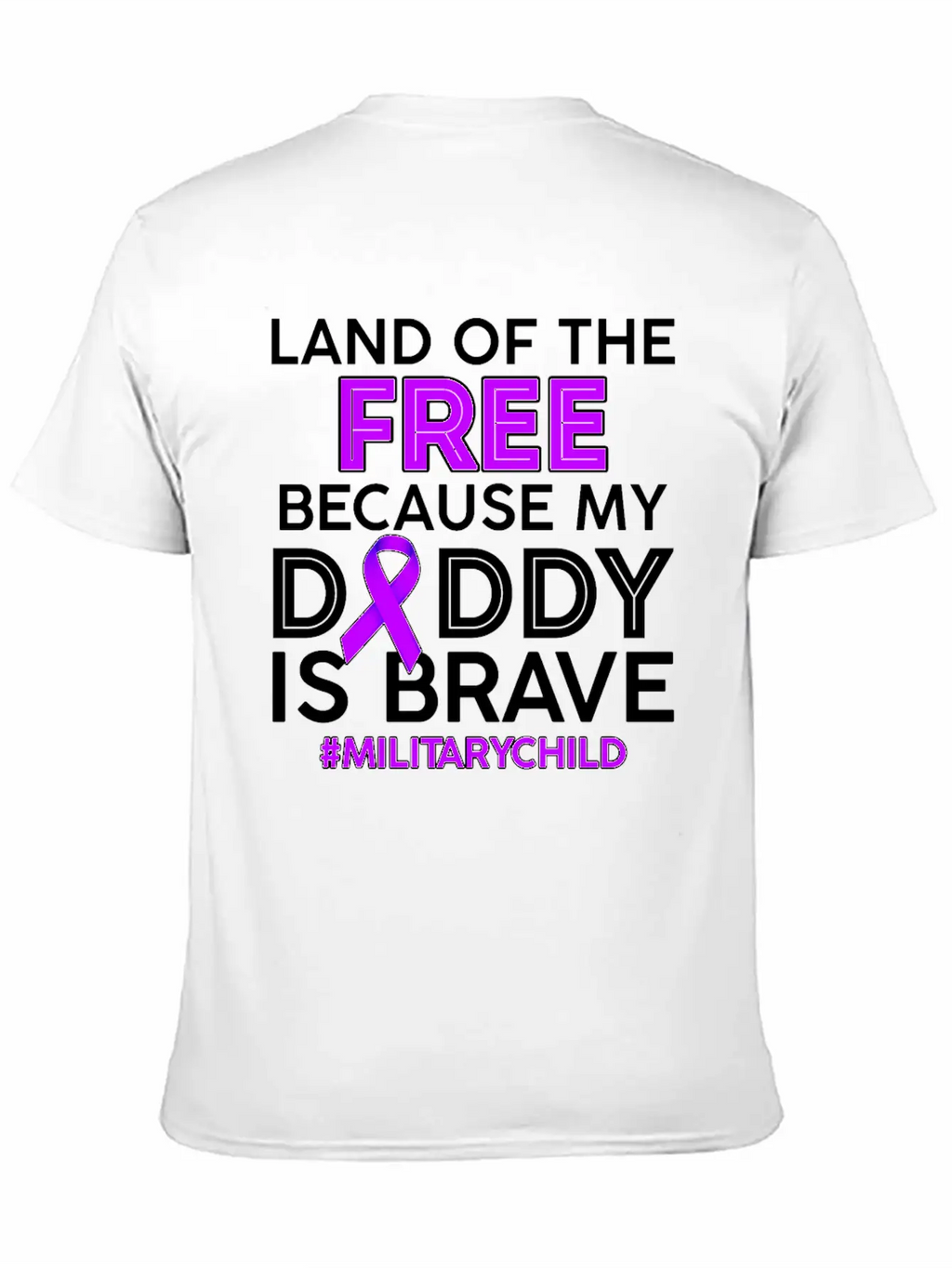 My Daddy Is Brave Military Child Tshirt Essential Cotton Tee For Daily Outfits – Unisex Style