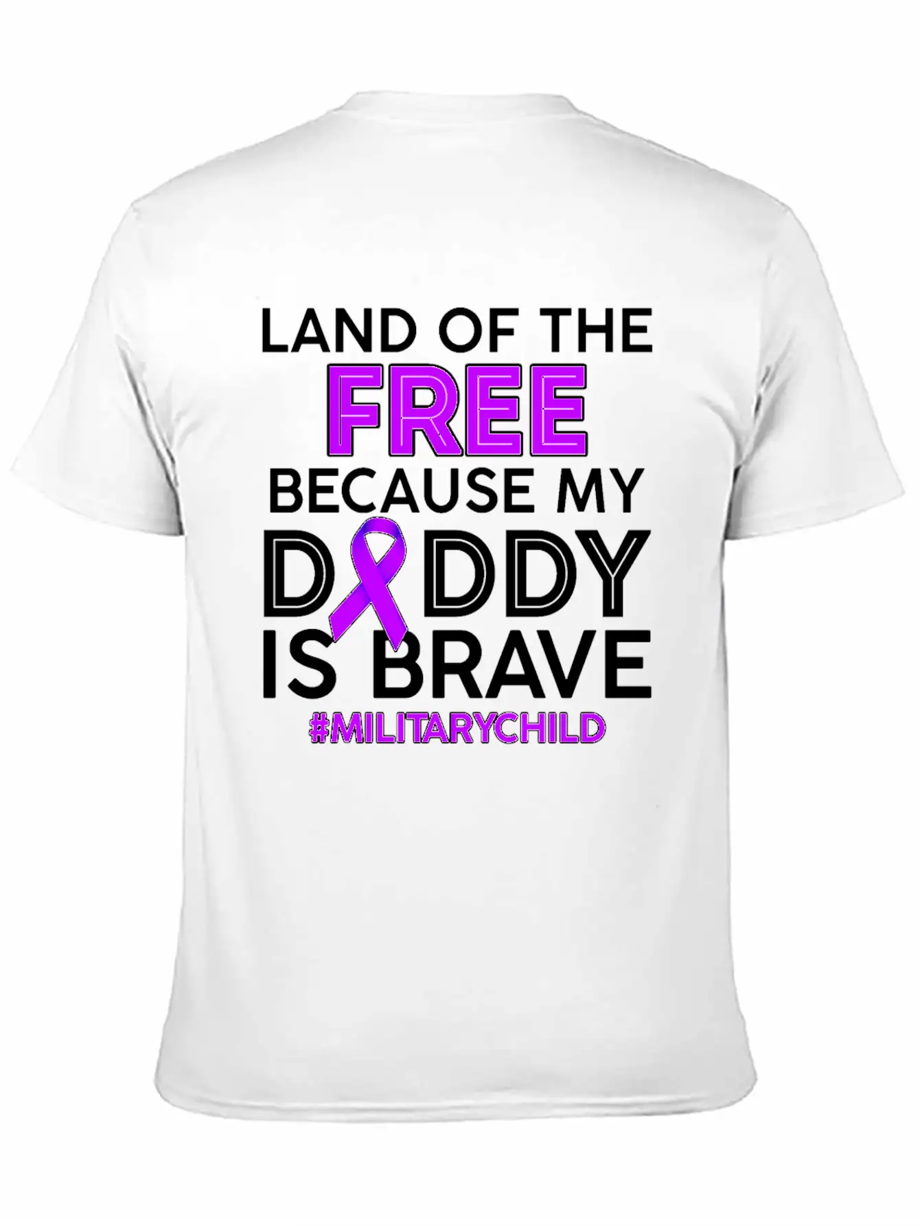 My Daddy Is Brave Military Child Tshirt Essential Cotton Tee For Daily Outfits – Unisex Style