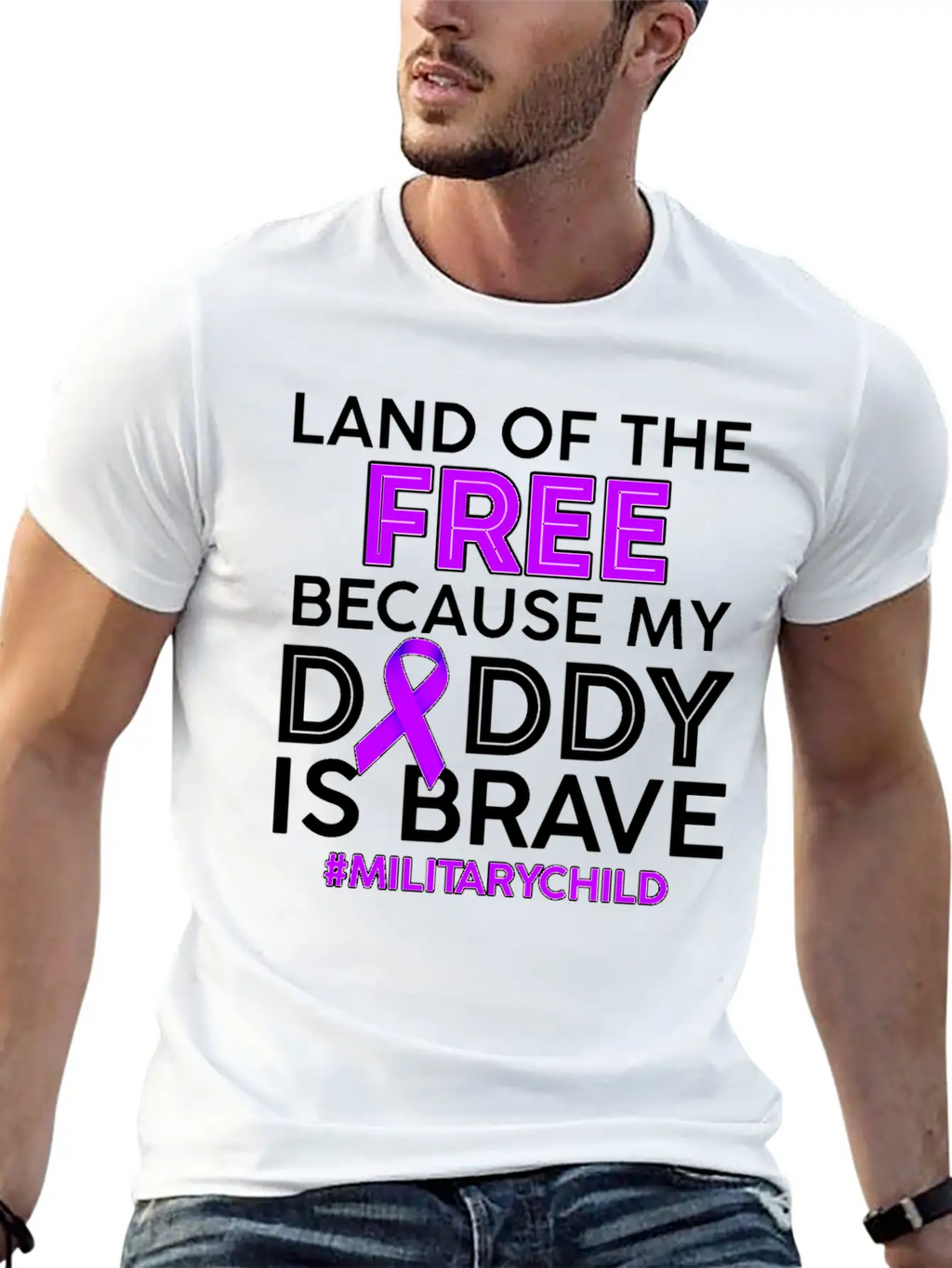 My Daddy Is Brave Military Child Tshirt Essential Cotton Tee For Daily Outfits – Unisex Style