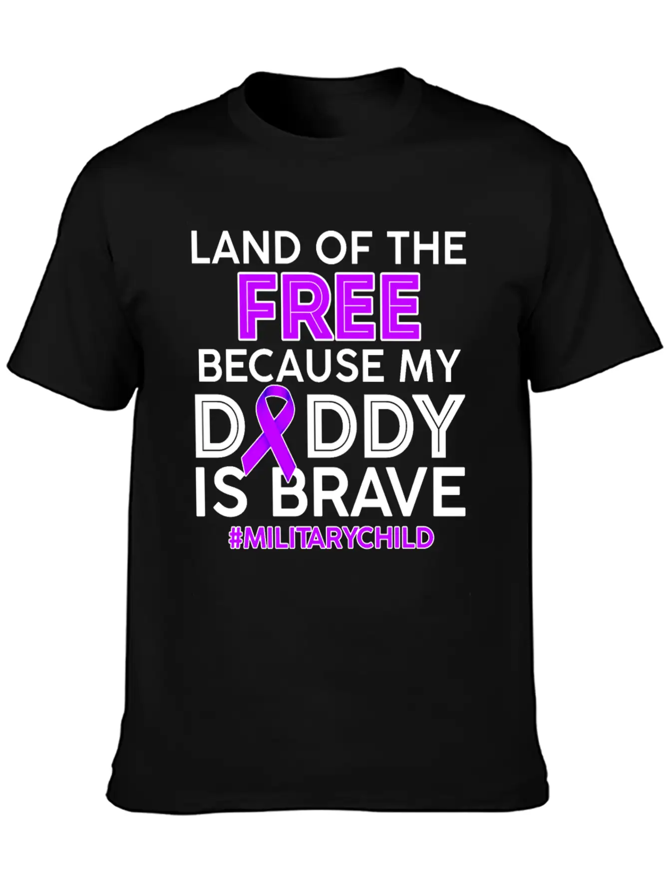 My Daddy Is Brave Military Child Tshirt Essential Cotton Tee For Daily Outfits – Unisex Style