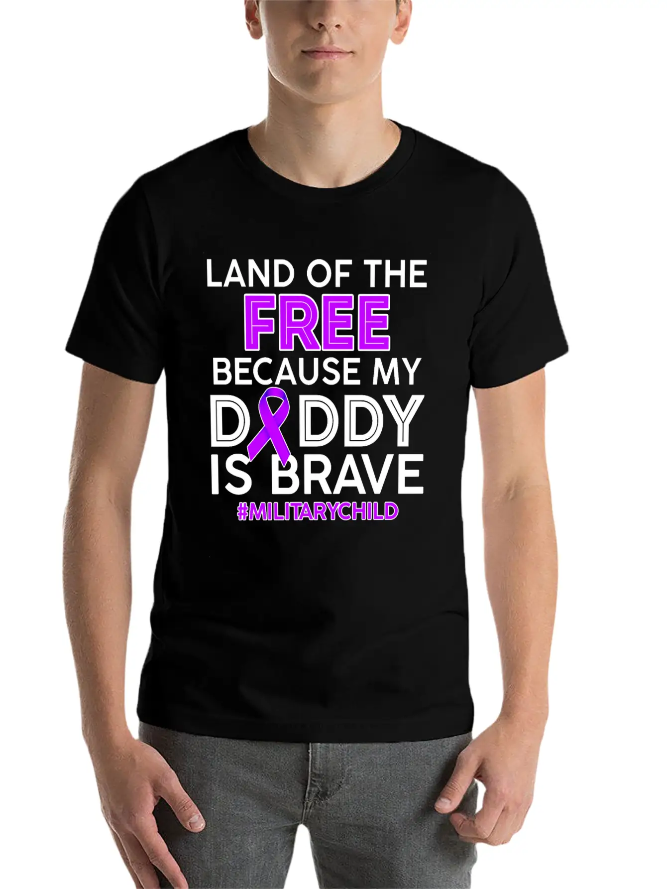 My Daddy Is Brave Military Child Tshirt Essential Cotton Tee For Daily Outfits – Unisex Style