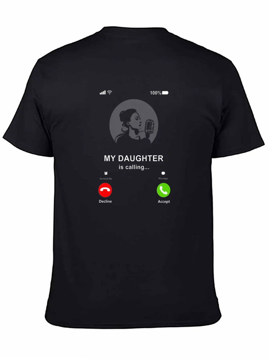 My Daughter Is Calling My Daughter Is A Singer Breathable Soft Cotton T-Shirt – Timeless Casual Look