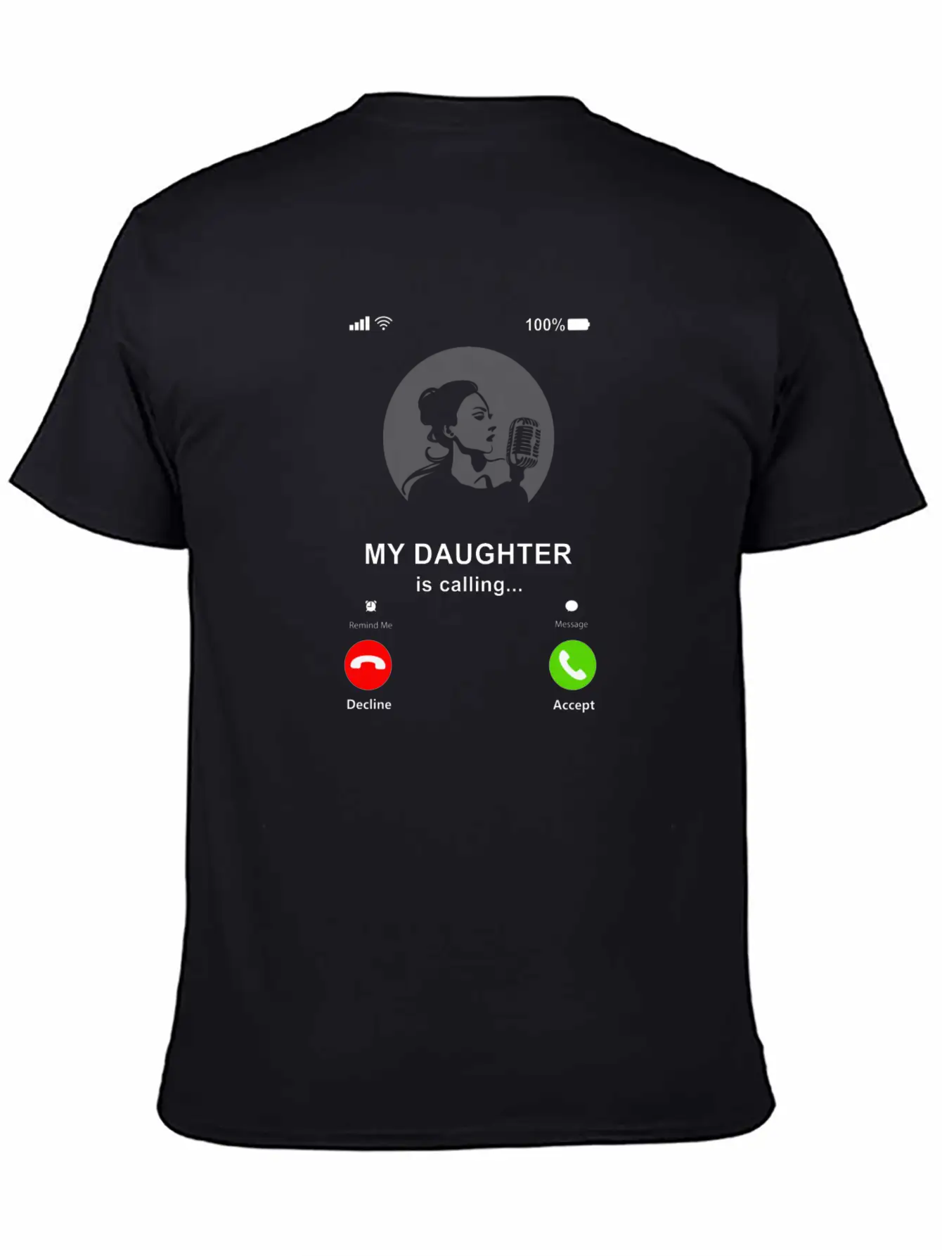 My Daughter Is Calling My Daughter Is A Singer Breathable Soft Cotton T-Shirt – Timeless Casual Look
