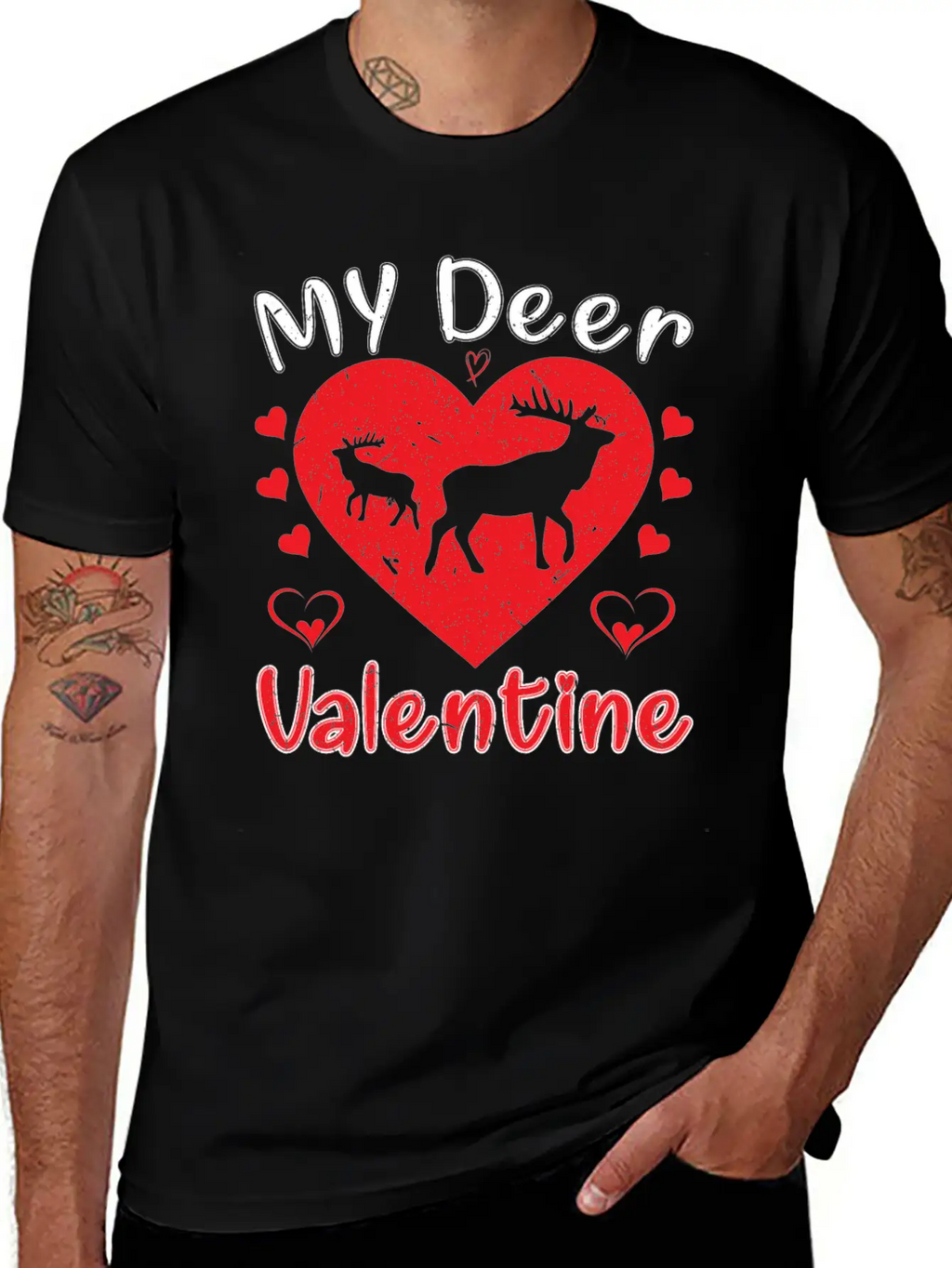 My Deer Valentine Breathable Soft Cotton T-Shirt – Timeless Casual Look