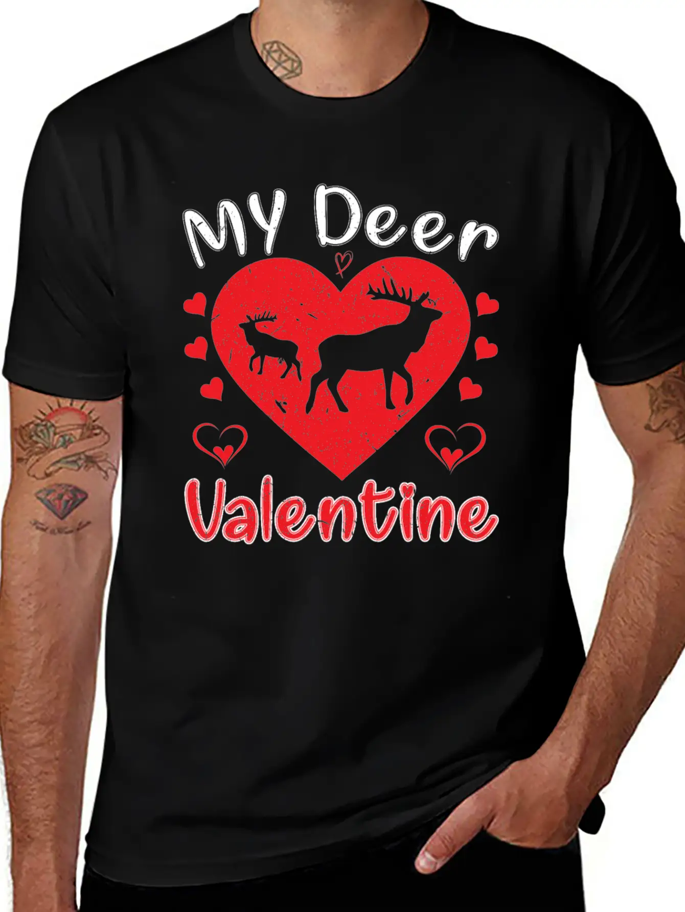My Deer Valentine Breathable Soft Cotton T-Shirt – Timeless Casual Look