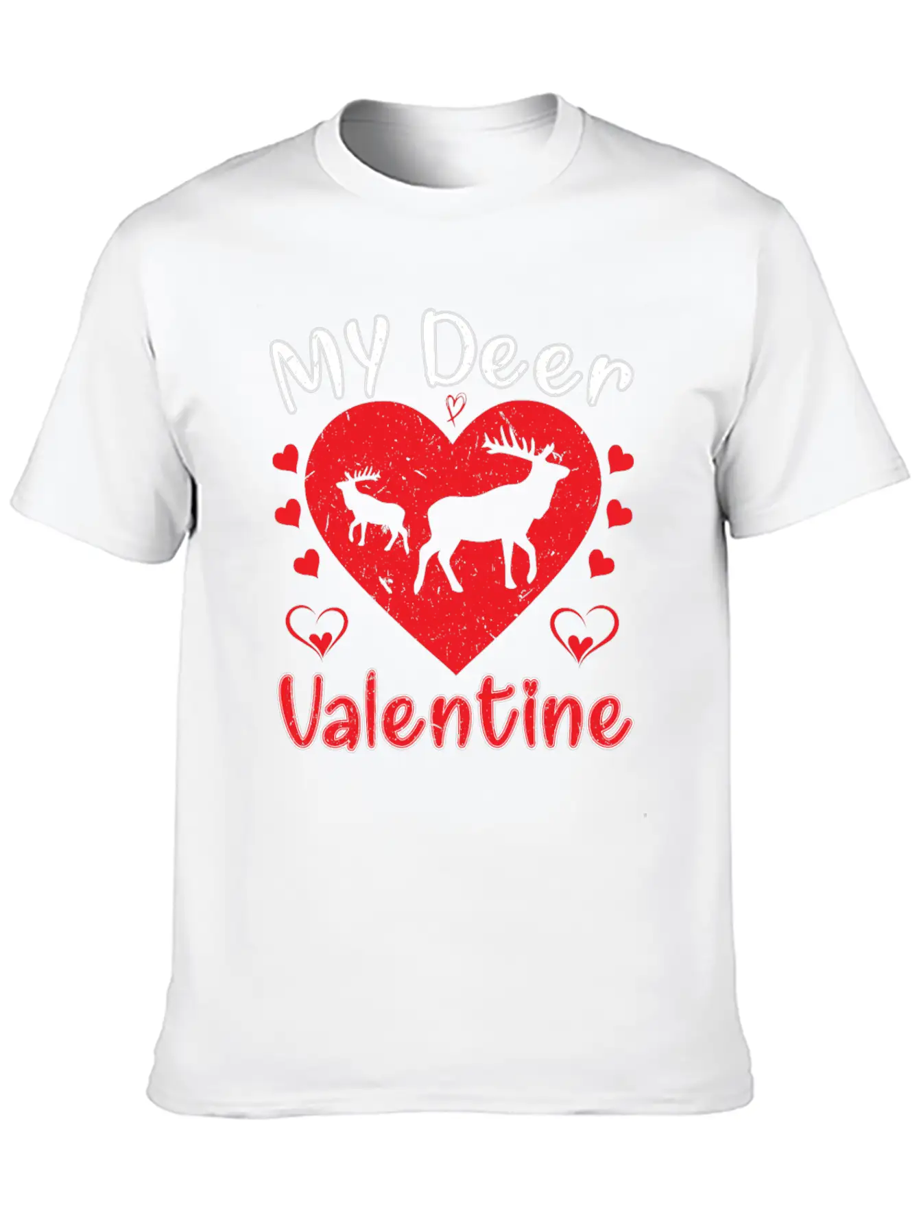 My Deer Valentine Breathable Soft Cotton T-Shirt – Timeless Casual Look