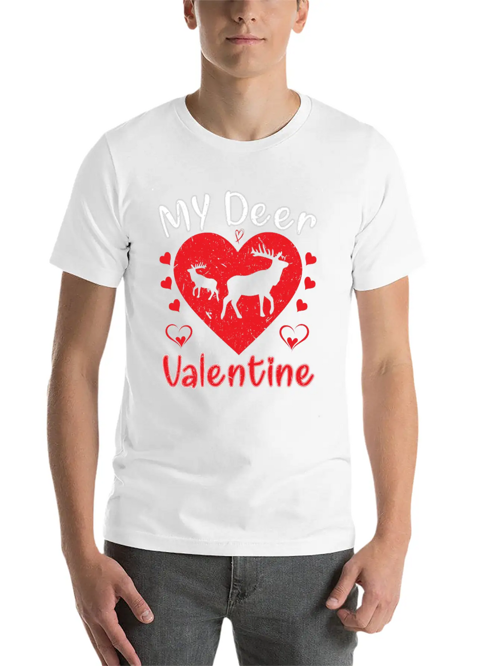 My Deer Valentine Breathable Soft Cotton T-Shirt – Timeless Casual Look