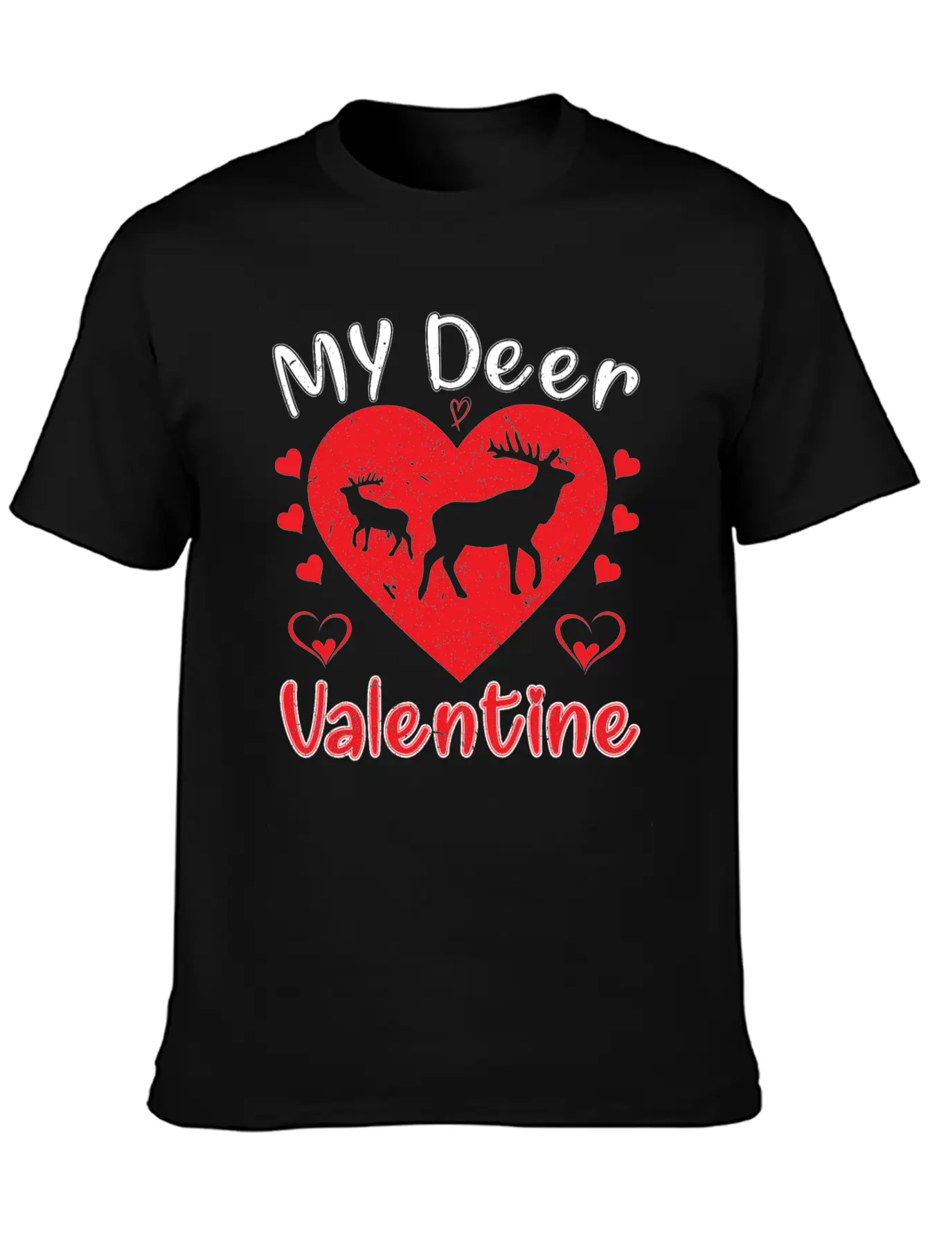 My Deer Valentine Breathable Soft Cotton T-Shirt – Timeless Casual Look